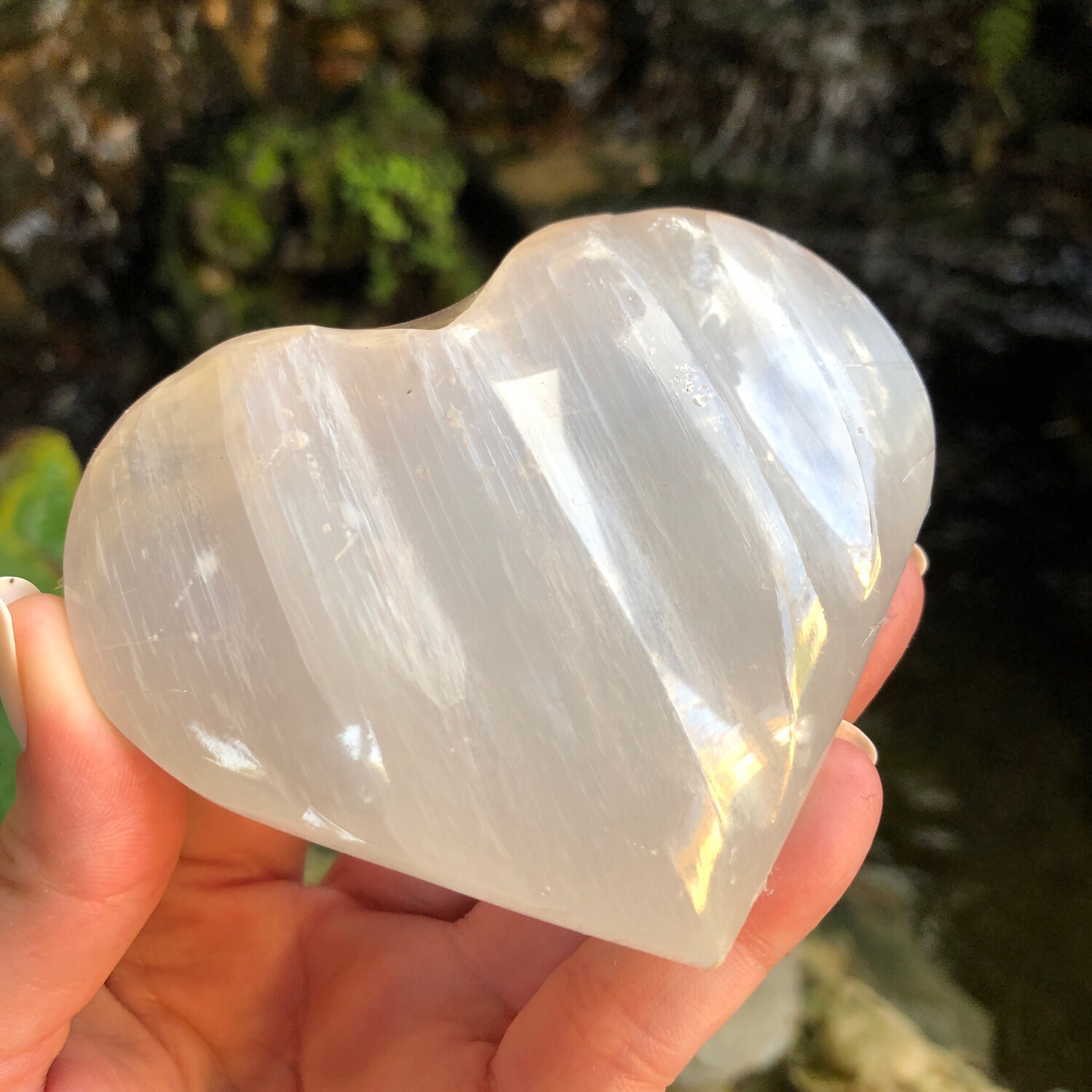 SELENITE PUFF HEART