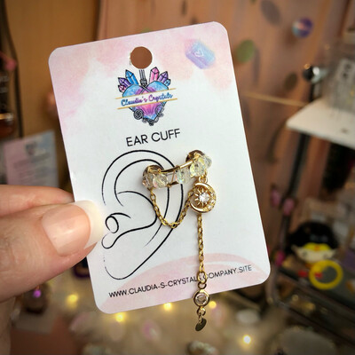 Ear Cuff - Dangle - gold plated