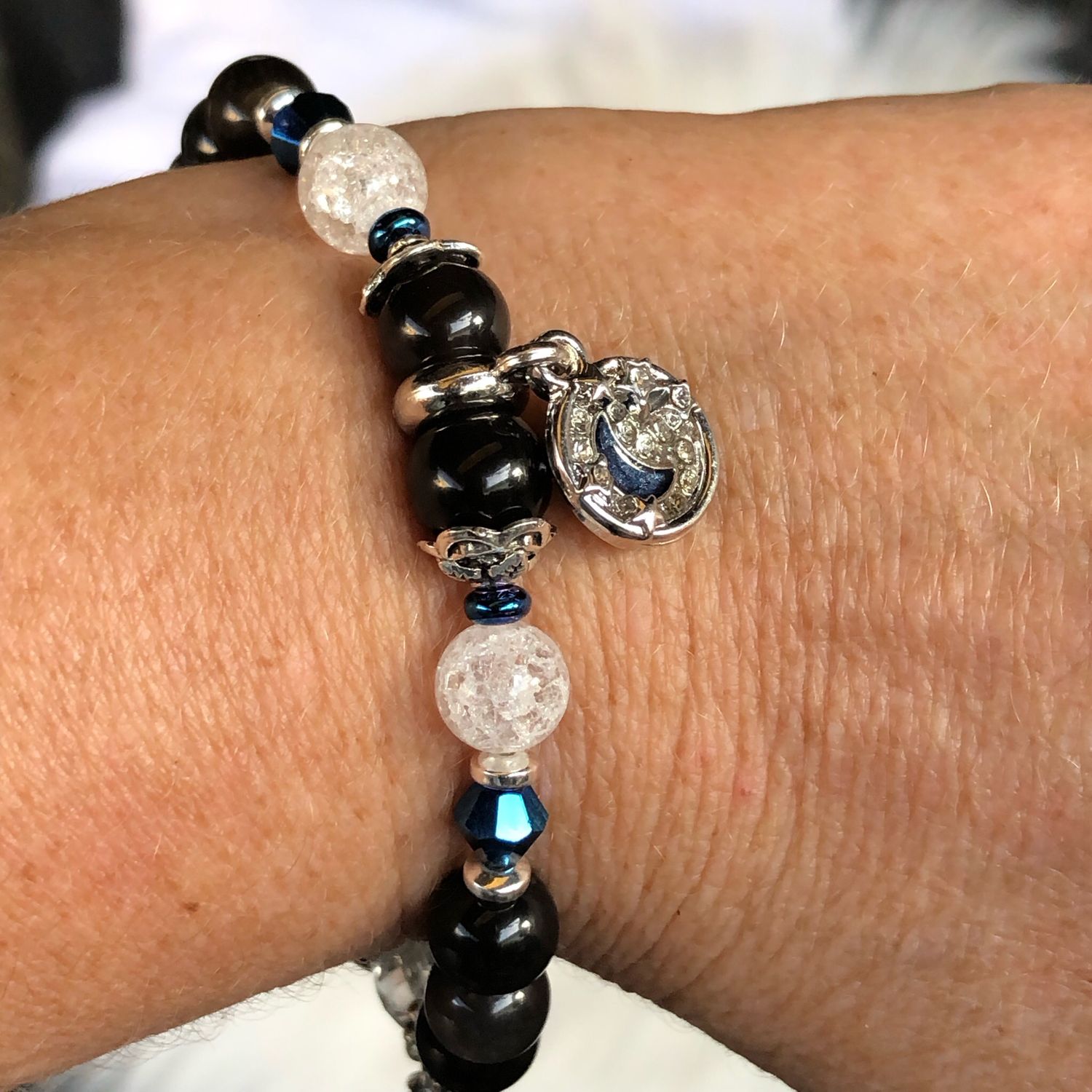 GOLDSHEEN OBSIDIAN - Stretch - Gemstone Crystal Therapy Bracelet