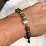 Gemstone Stretch Bracelet - INDIAN AGATE