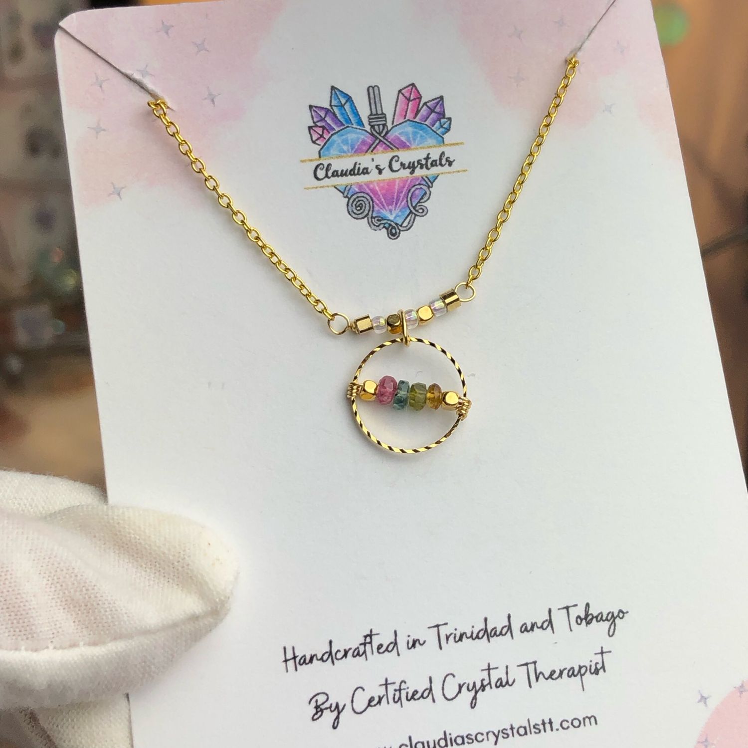 MIXED WATERMELON TOURMALINE - Gemstone Necklace
