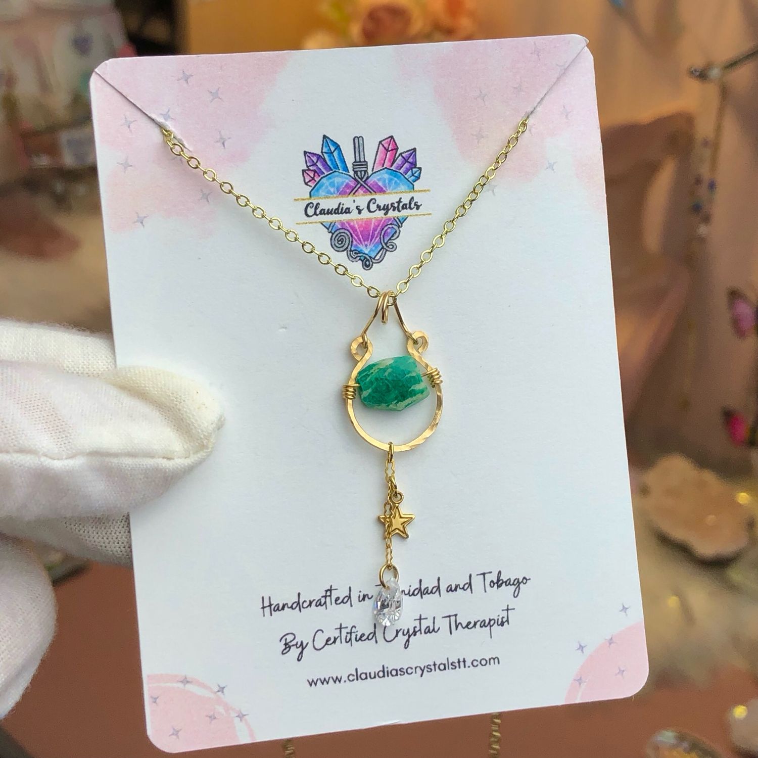 AMAZONITE (Russian) - 14k Gold Filled - Gemstone Crystal Therapy Pendant