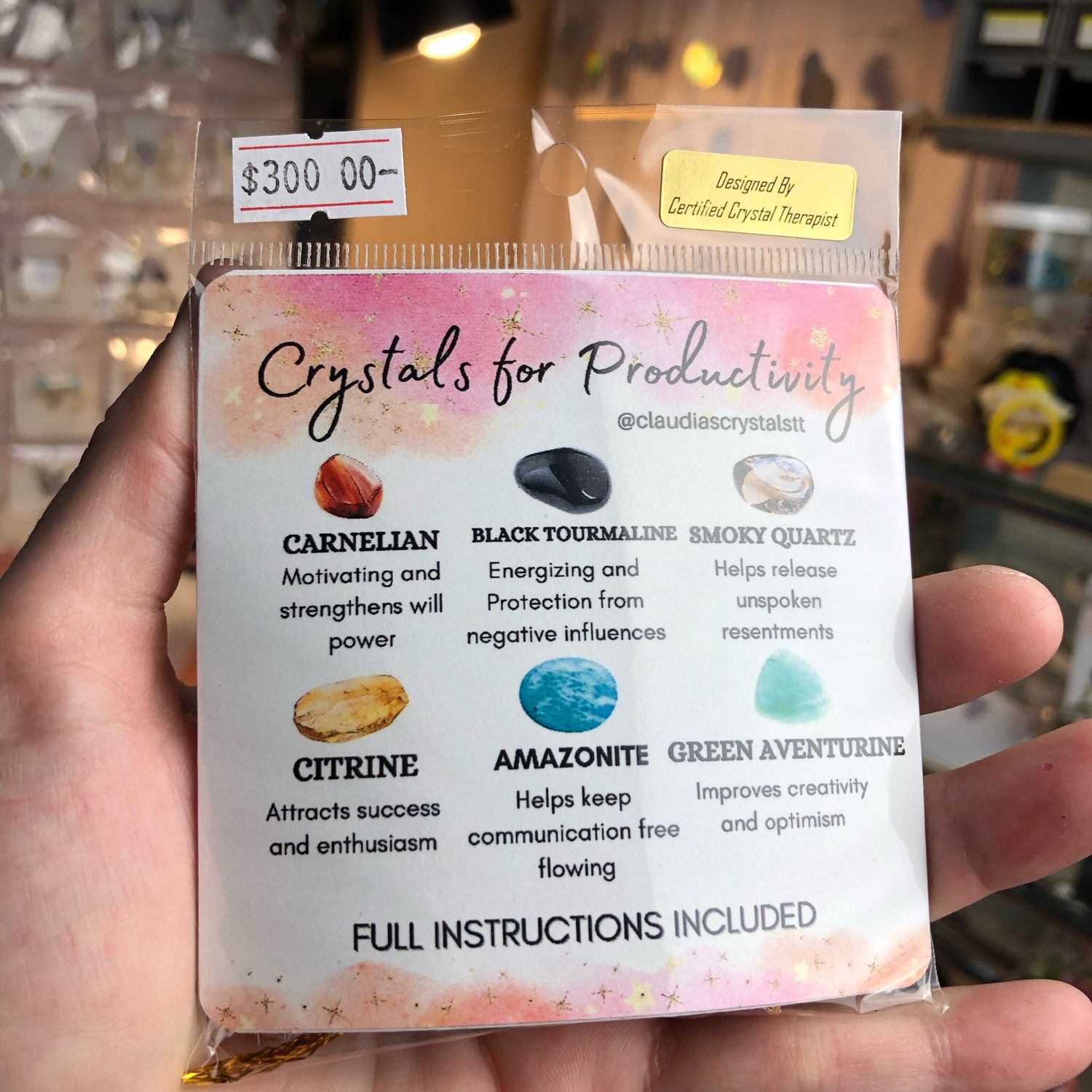 Crystals for - PRODUCTIVITY