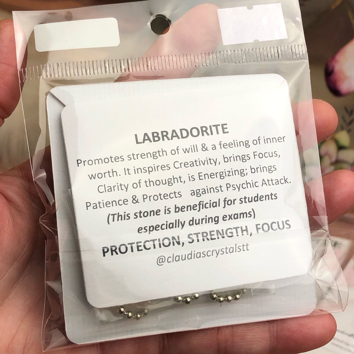 BLUE FLASH LABRADORITE - Sterling Silver - Gemstone Crystal Therapy Pendant