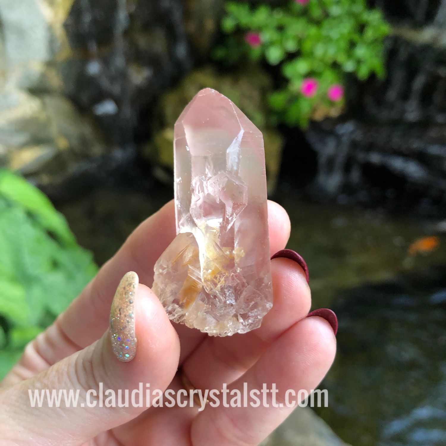 PINK LITHIUM QUARTZ POINT