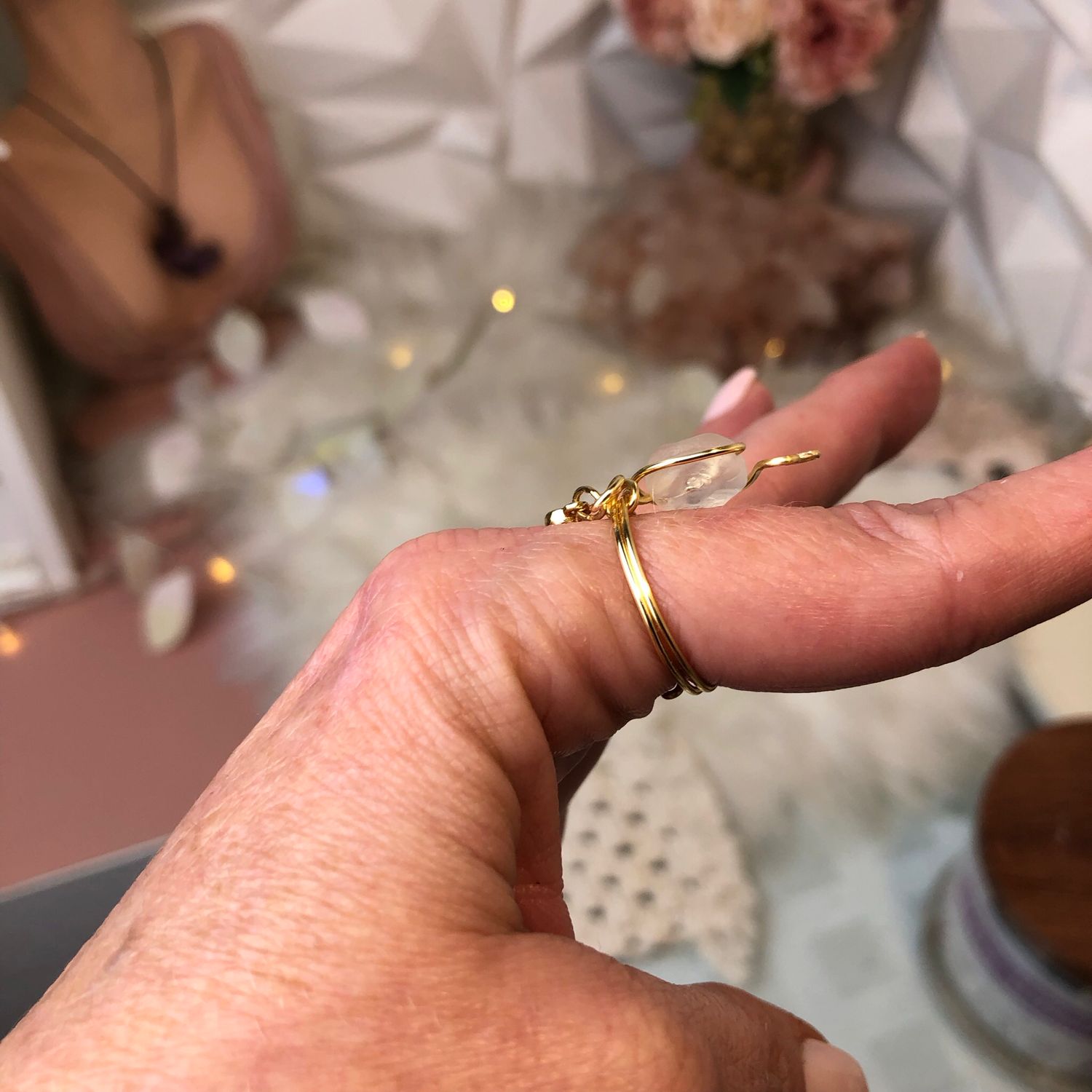 MOON PHASE - Adjustable Ring - Gold Plated