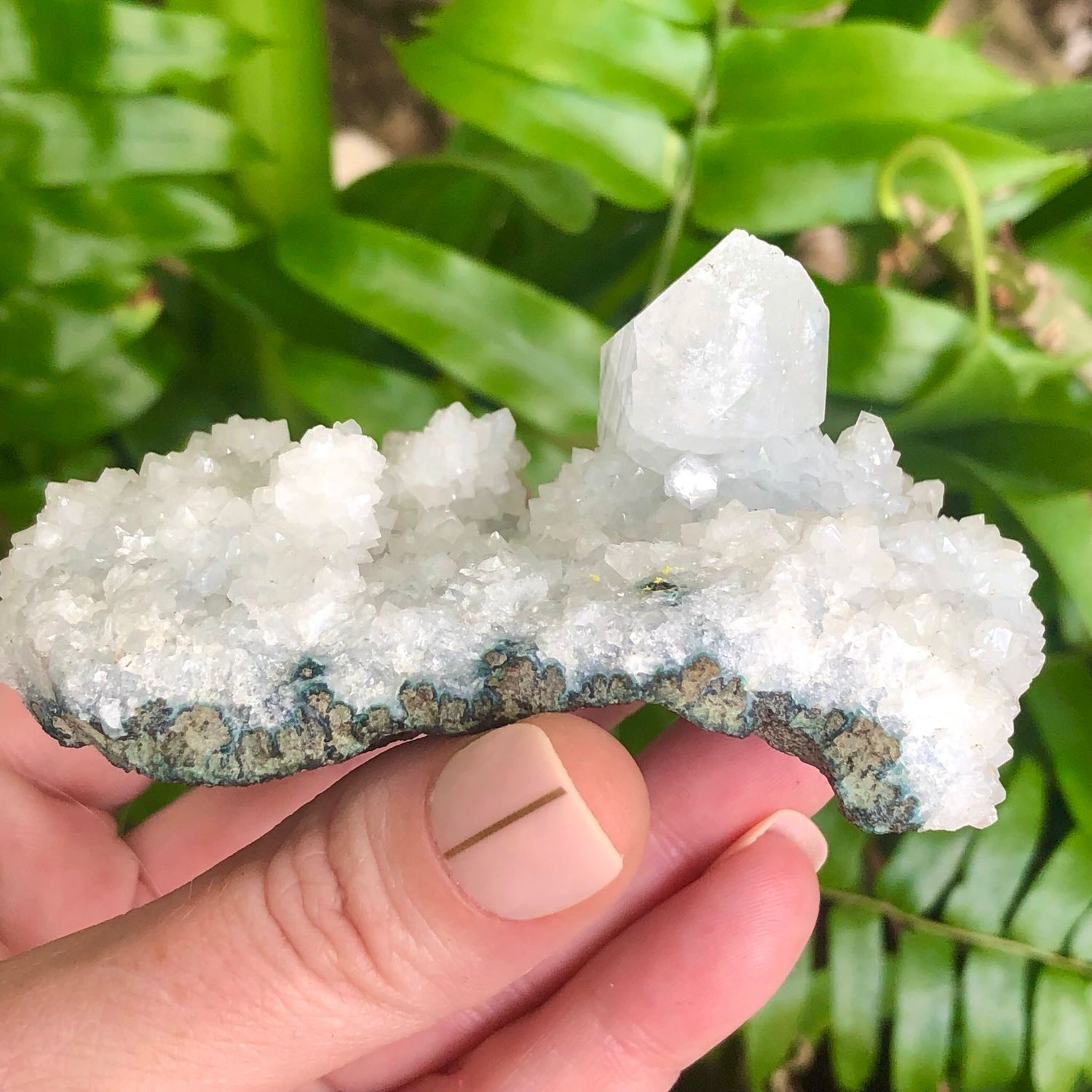 ZEOLITE SPECIMEN - HEULANDITE &amp; APOPHYLLITE CLUSTER - 3&quot; - India