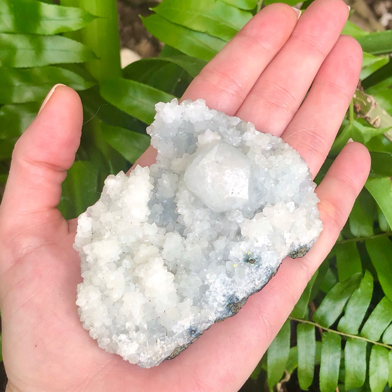 ZEOLITE SPECIMEN - HEULANDITE &amp; APOPHYLLITE CLUSTER - 3&quot; - India