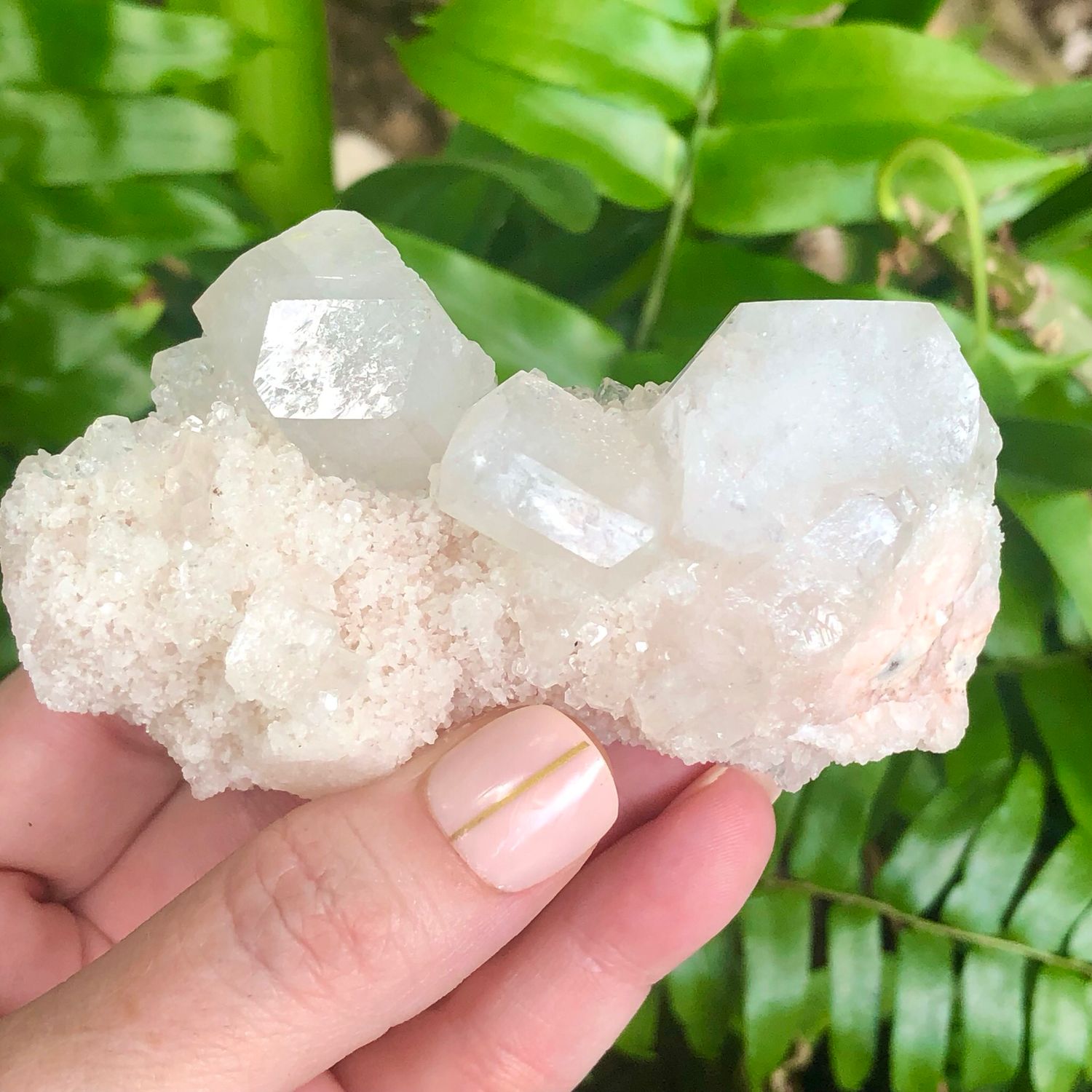 ZEOLITE SPECIMEN - APOPHYLLITE CLUSTER - 3&quot; India