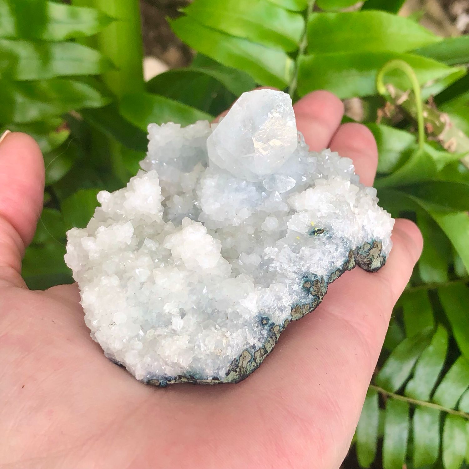 ZEOLITE SPECIMEN - HEULANDITE &amp; APOPHYLLITE CLUSTER - 3&quot; - India
