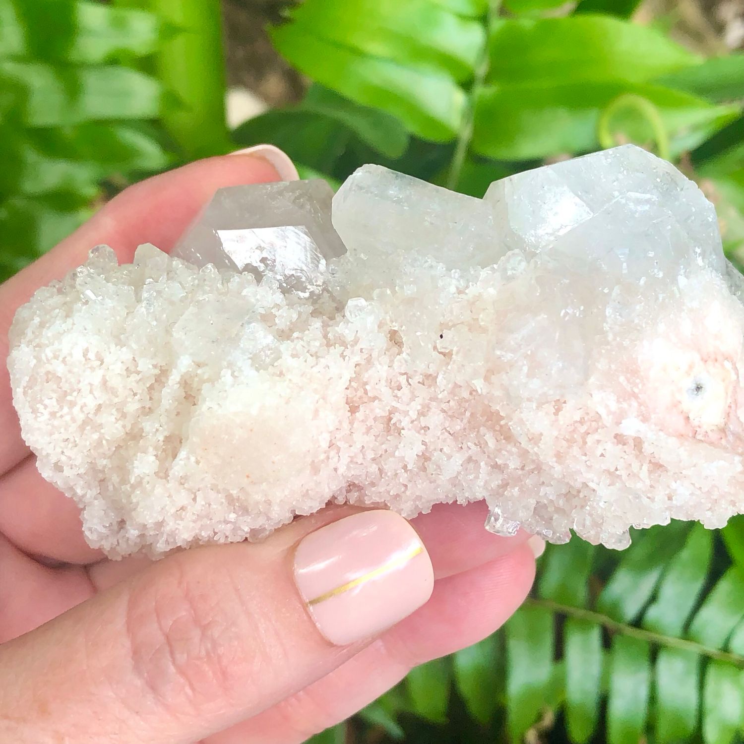 ZEOLITE SPECIMEN - APOPHYLLITE CLUSTER - 3&quot; India