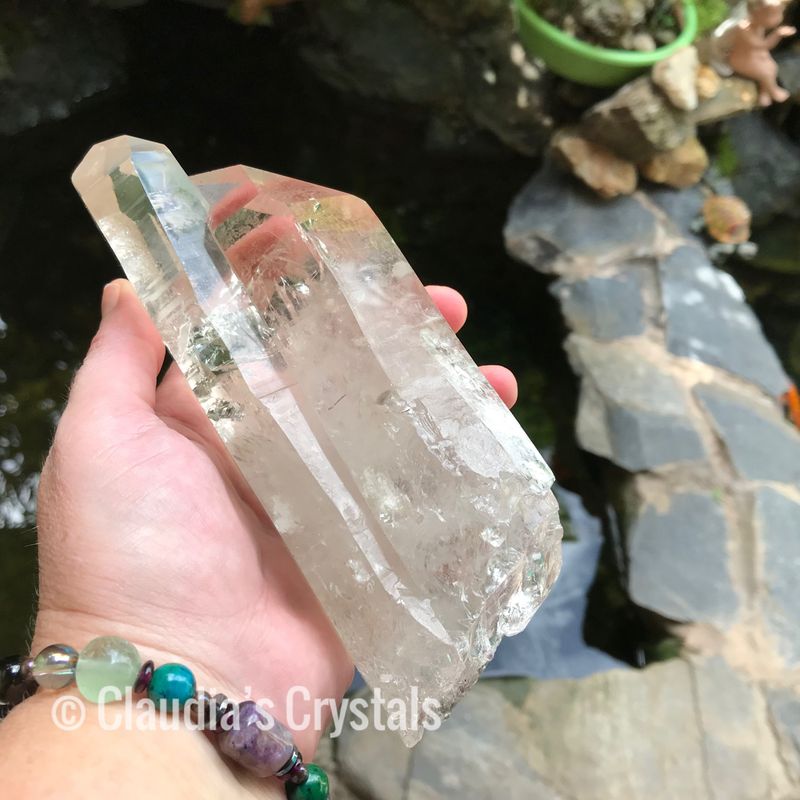 🐬HUGE LEMURIAN SEED QUARTZ (Dolphin Formation) - from Brazil