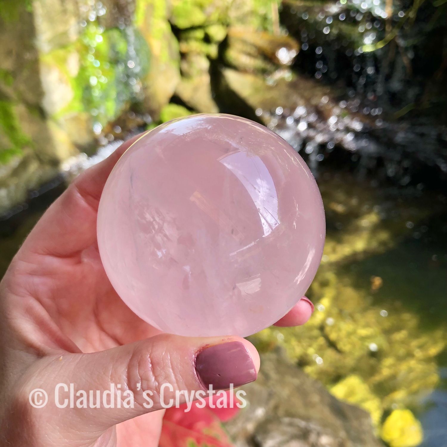 ✨STAR ROSE QUARTZ - Sphere - Madagascar (A+ Quality)