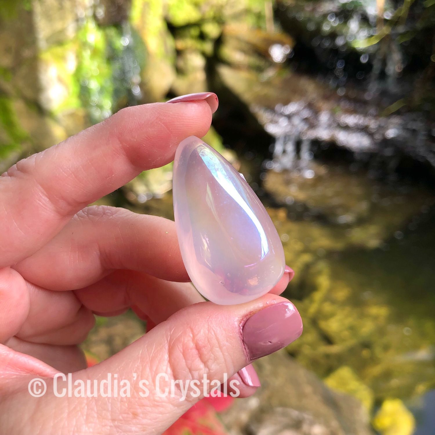 AURA ROSE QUARTZ - Tear Drop