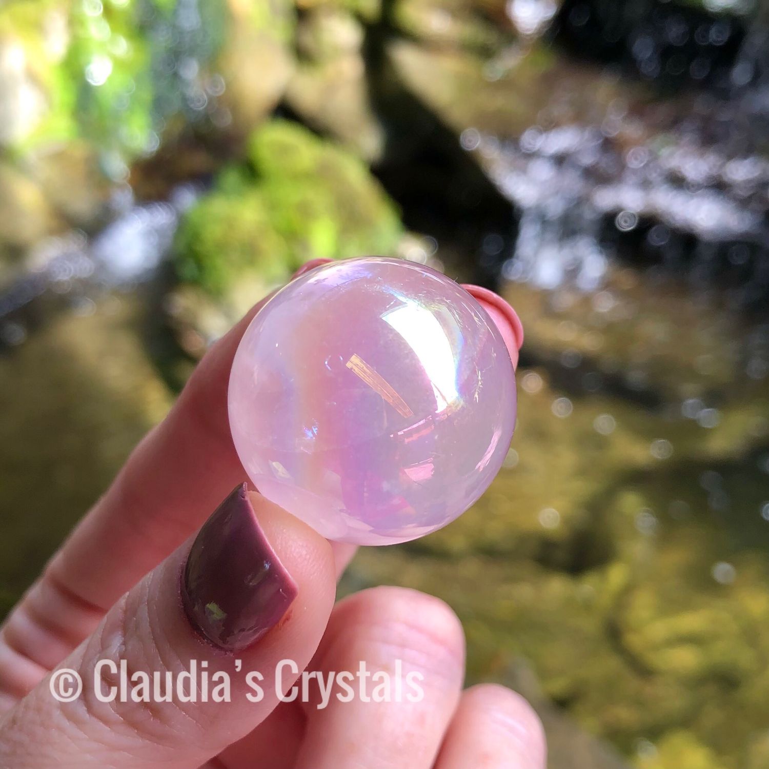 AURA ROSE QUARTZ - Sphere