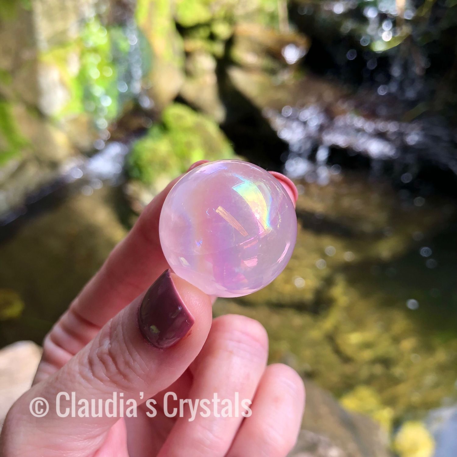 AURA ROSE QUARTZ - Sphere