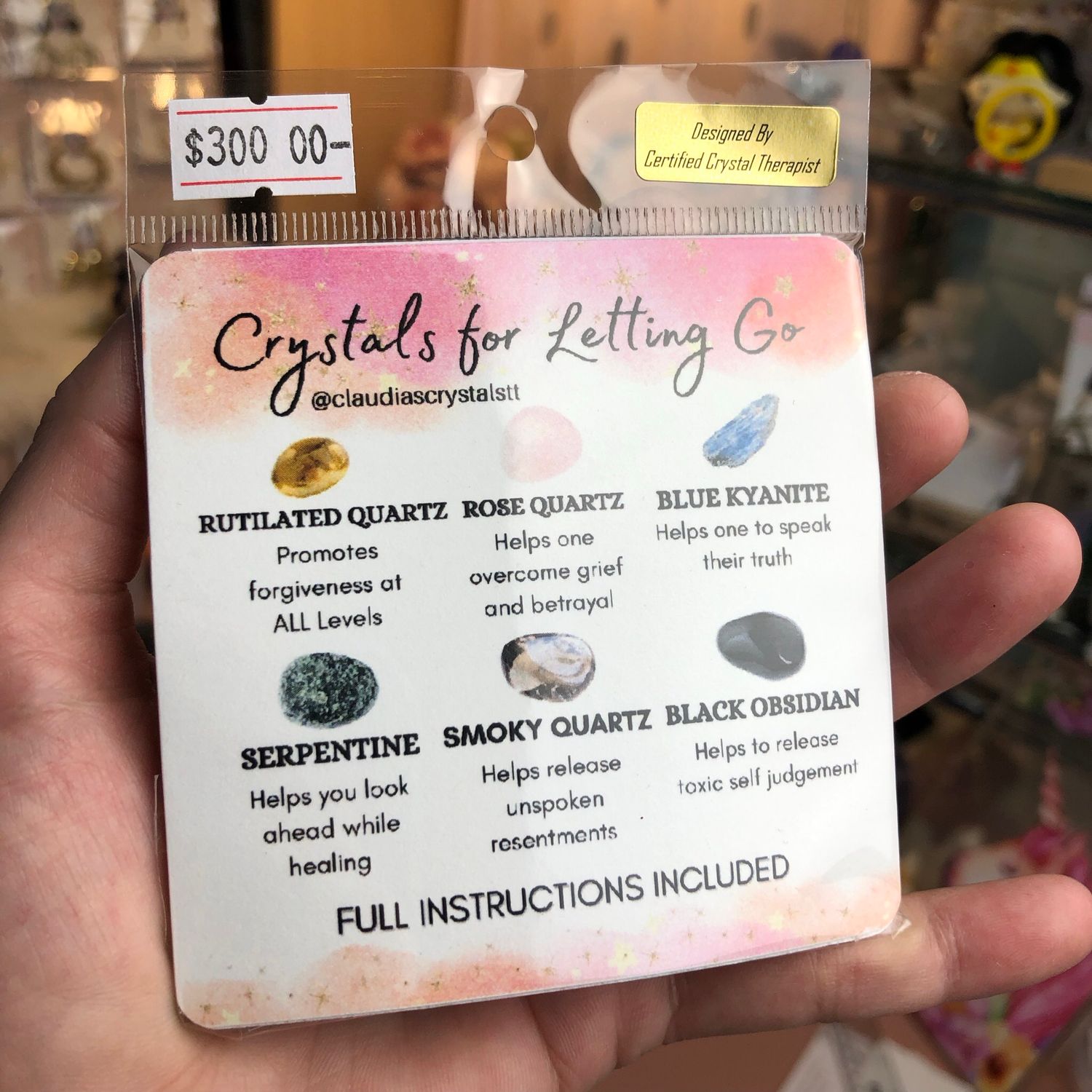 💨Crystals for Letting Go - Crystal Therapy Kit
