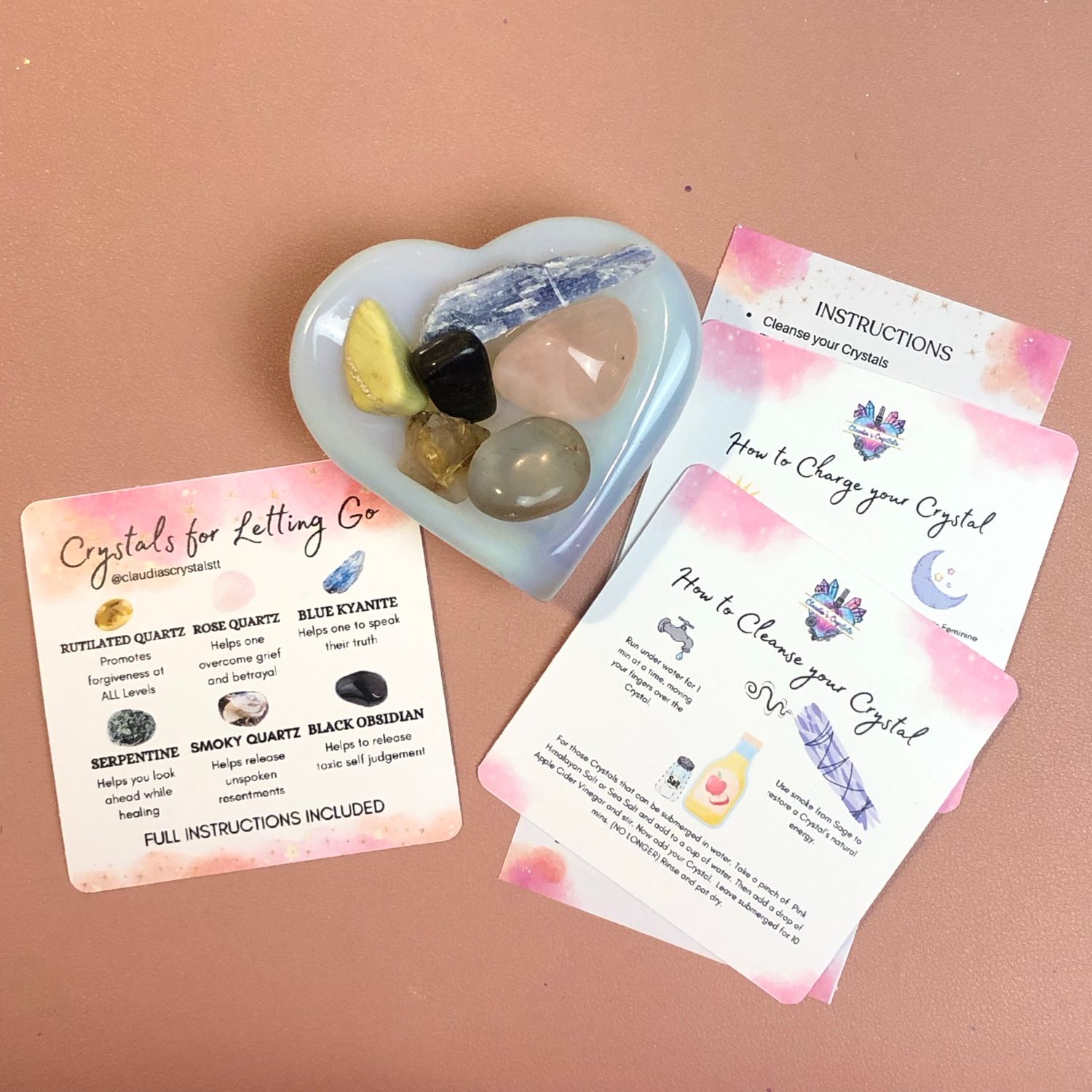 💨Crystals for Letting Go - Crystal Therapy Kit