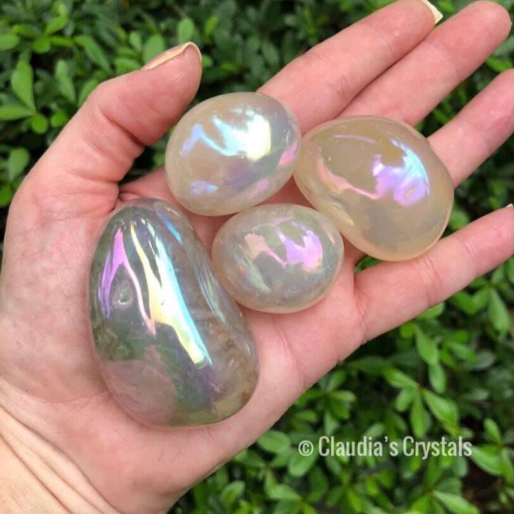 AURA POLYCHROME JASPER – Tumbled Stone – Large - (3.5 - 4cm)