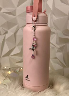 🕊️ Gemstone Bottle Charm - ROSE QUARTZ (Dove Of Peace)