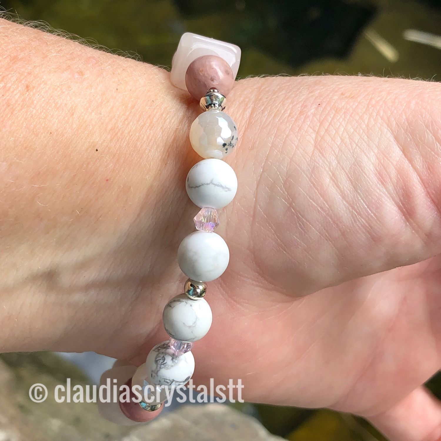 Self Love Crystal Therapy Bracelet – Stretch Style – 7.5”