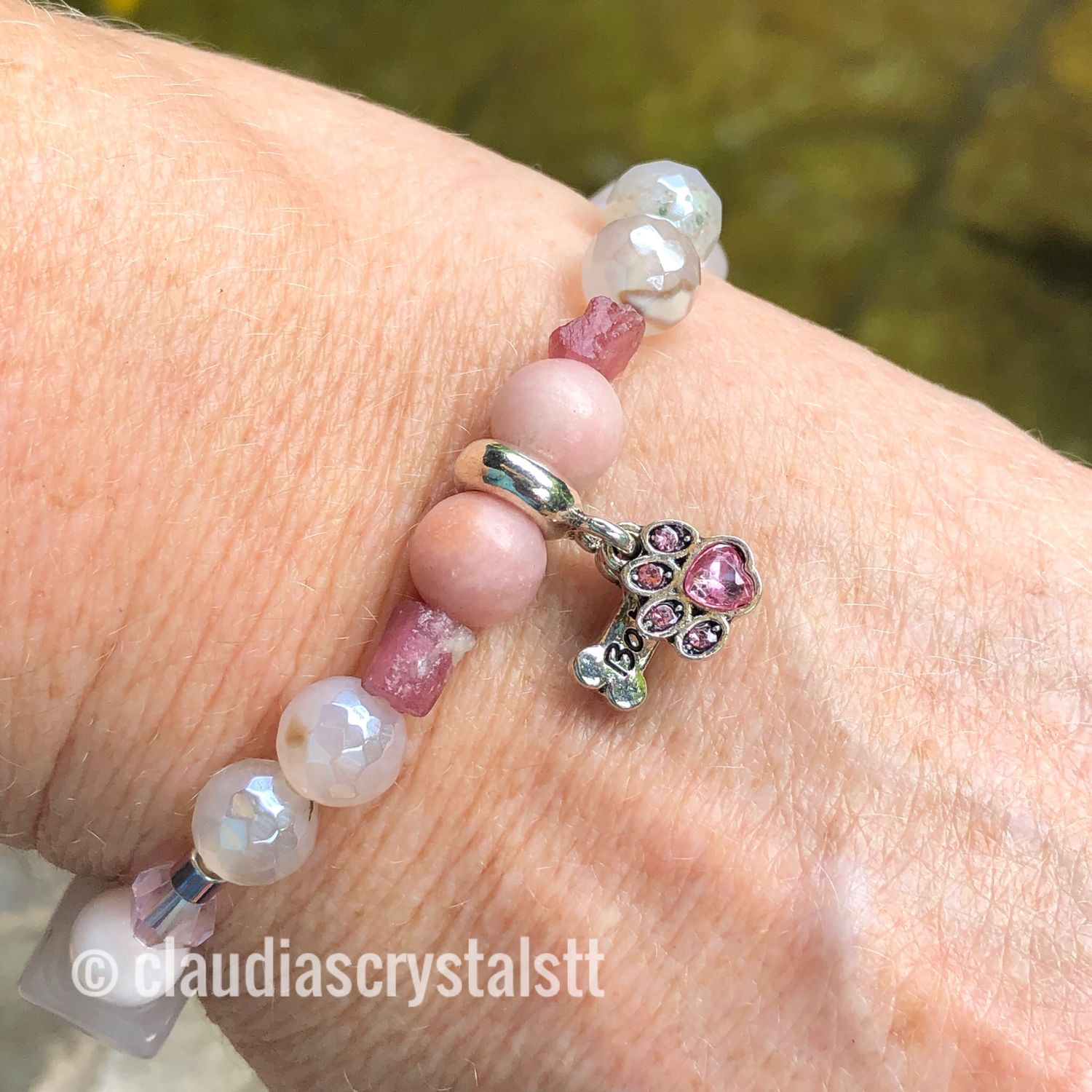 Self Love Crystal Therapy Bracelet – Stretch Style – 7.5”