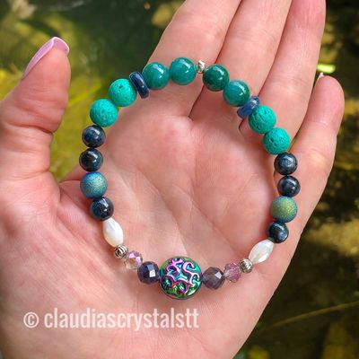 INTUITION & TRANSFORMATION - Crystal Therapy Bracelet – Stretch 7.5” INTUITION & TRANSFORMATION - Crystal Therapy Bracelet – Stretch 7.5”