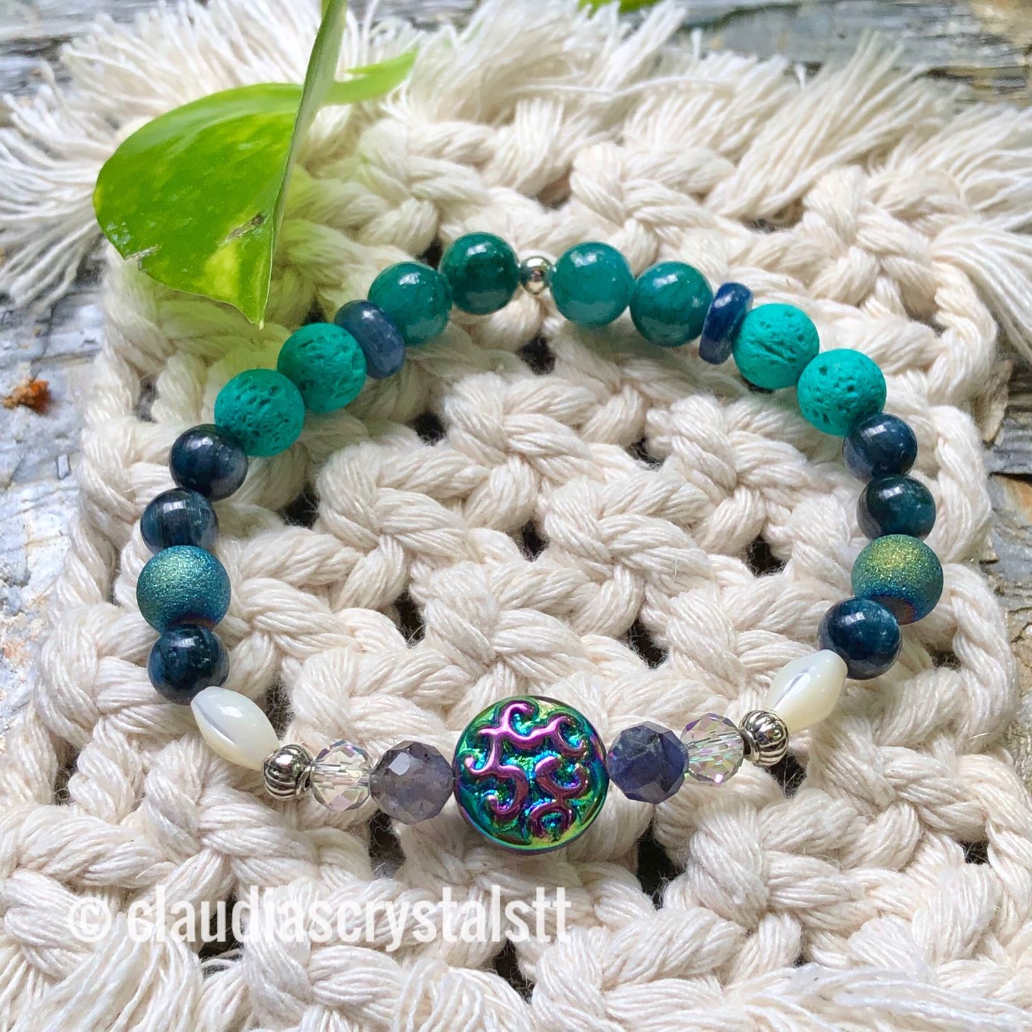 Intuition &amp; Transformation Crystal Therapy Bracelet – Stretch Style – 7.5”