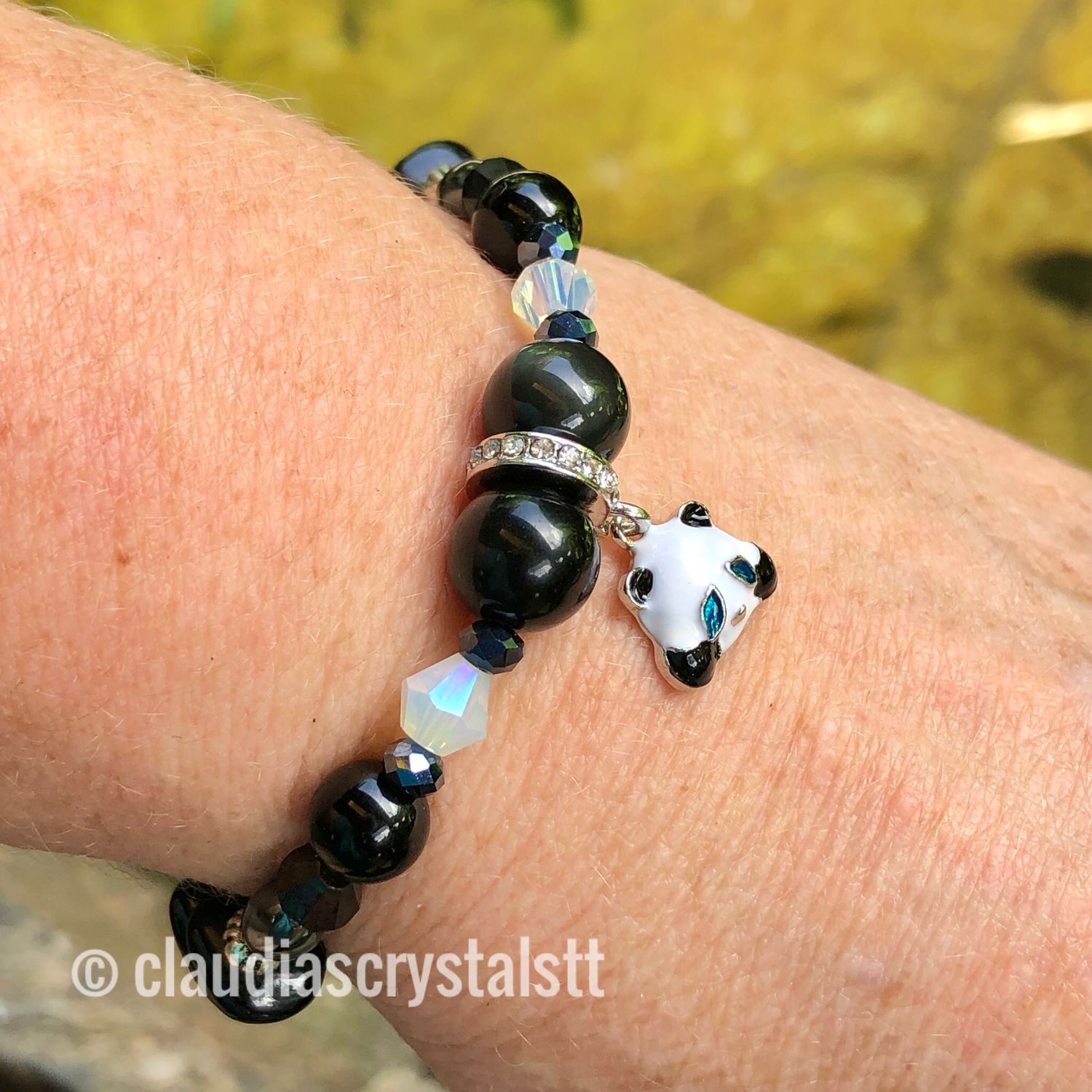 Powerful Protection Crystal Therapy Bracelet – Stretch Style – 7.5”