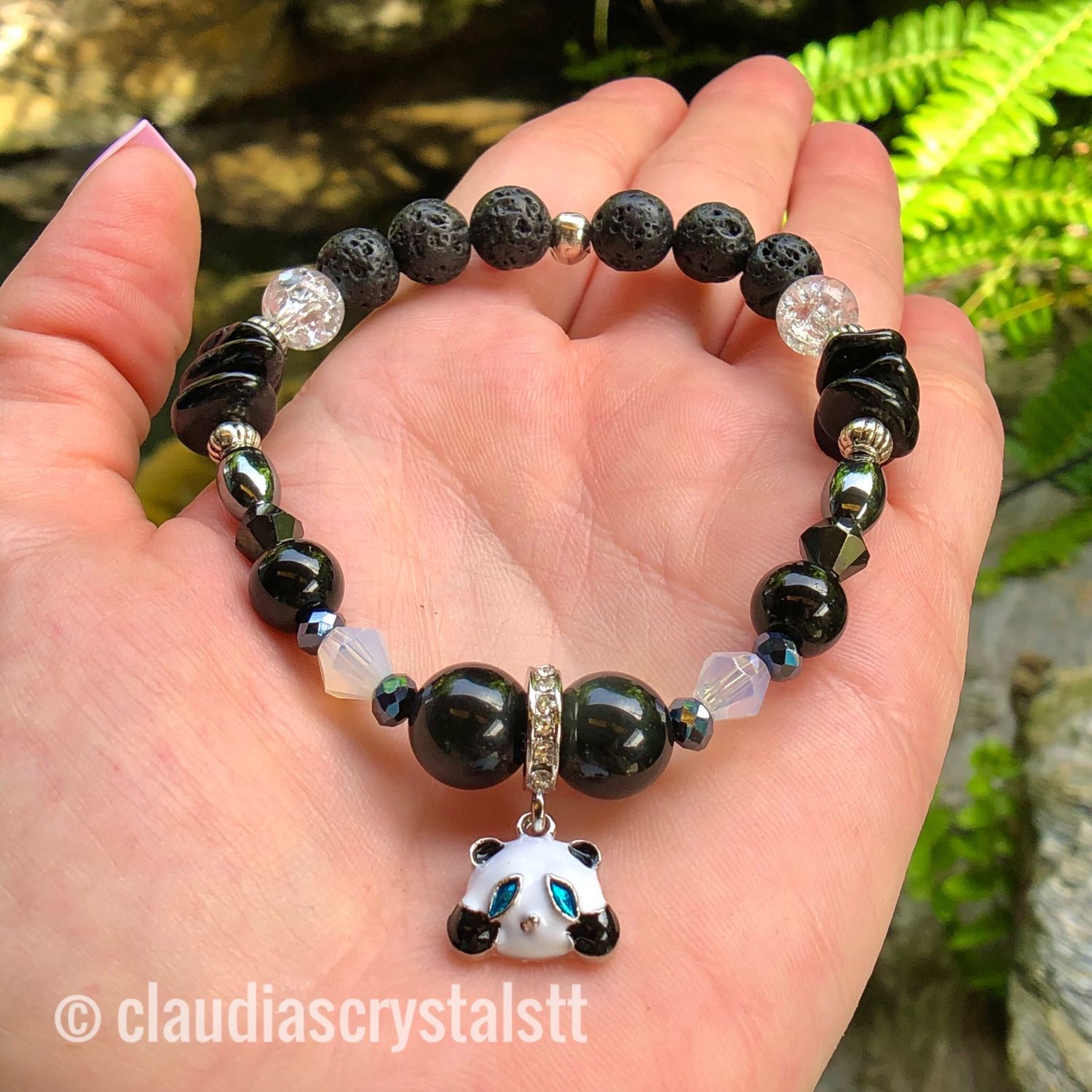 Powerful Protection Crystal Therapy Bracelet – Stretch Style – 7.5”
