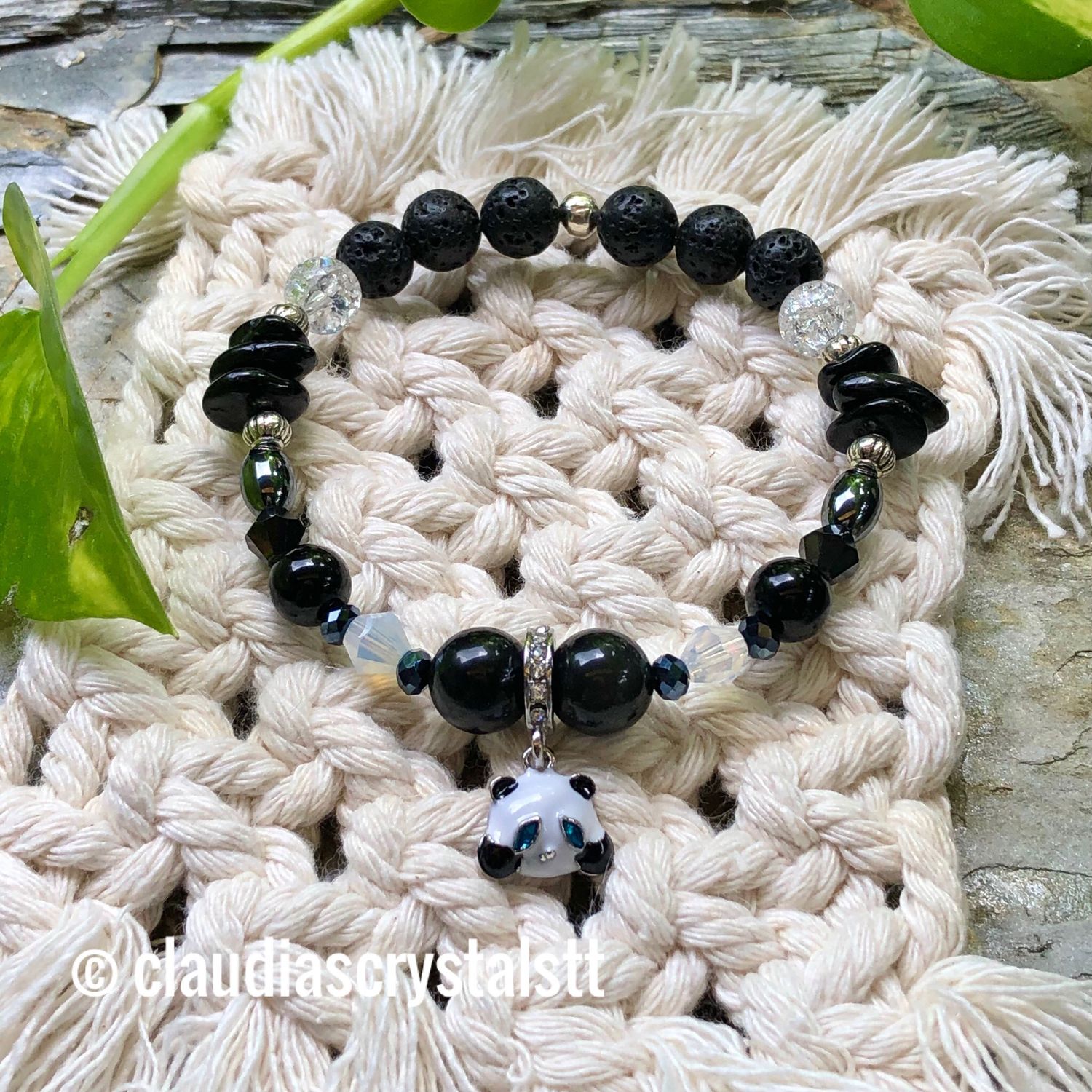 Powerful Protection Crystal Therapy Bracelet – Stretch Style – 7.5”