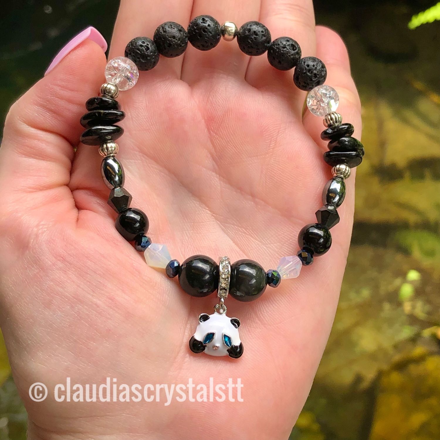 Powerful Protection Crystal Therapy Bracelet – Stretch Style – 7.5”