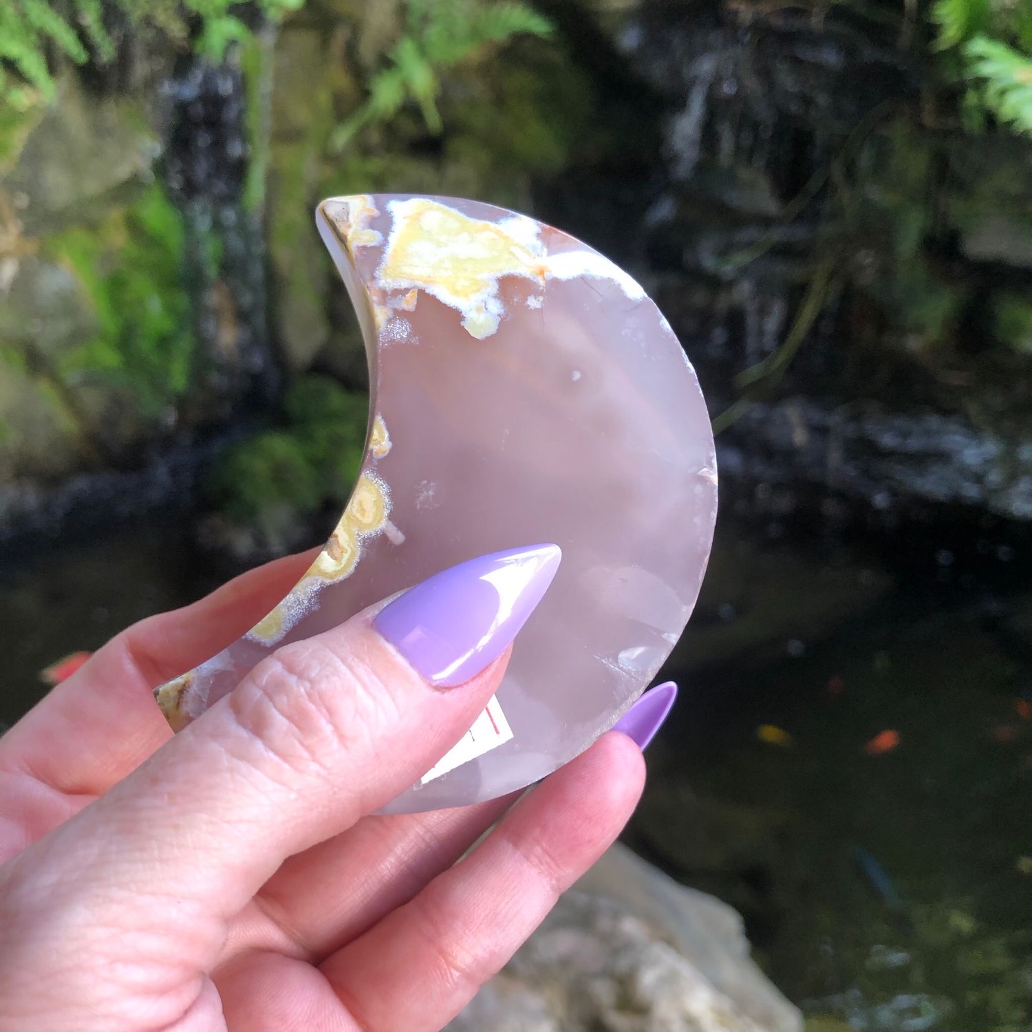 Agate With Druzy Moon