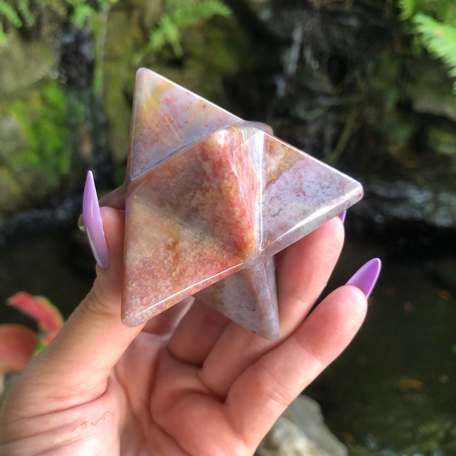 OCEAN JASPER - Large Merkaba