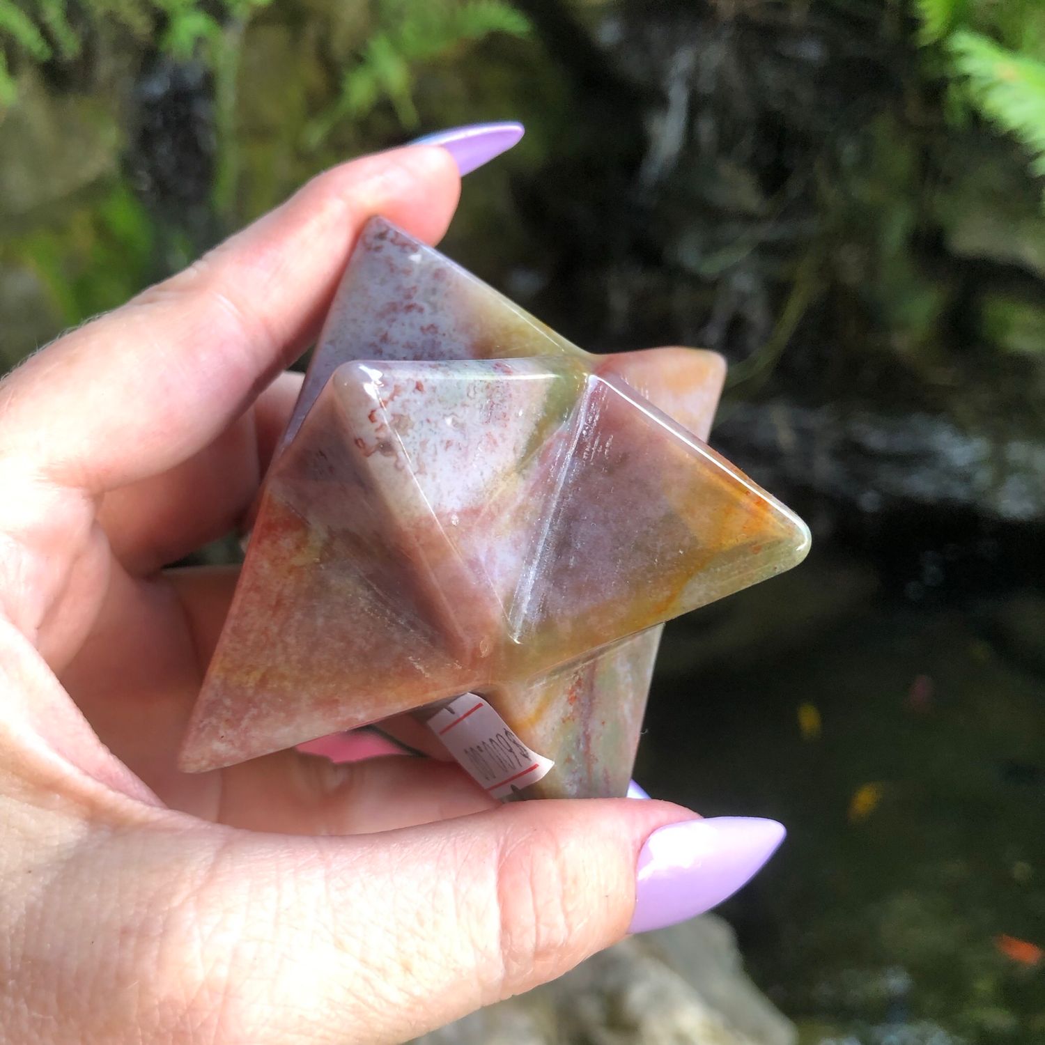 OCEAN JASPER - Large Merkaba
