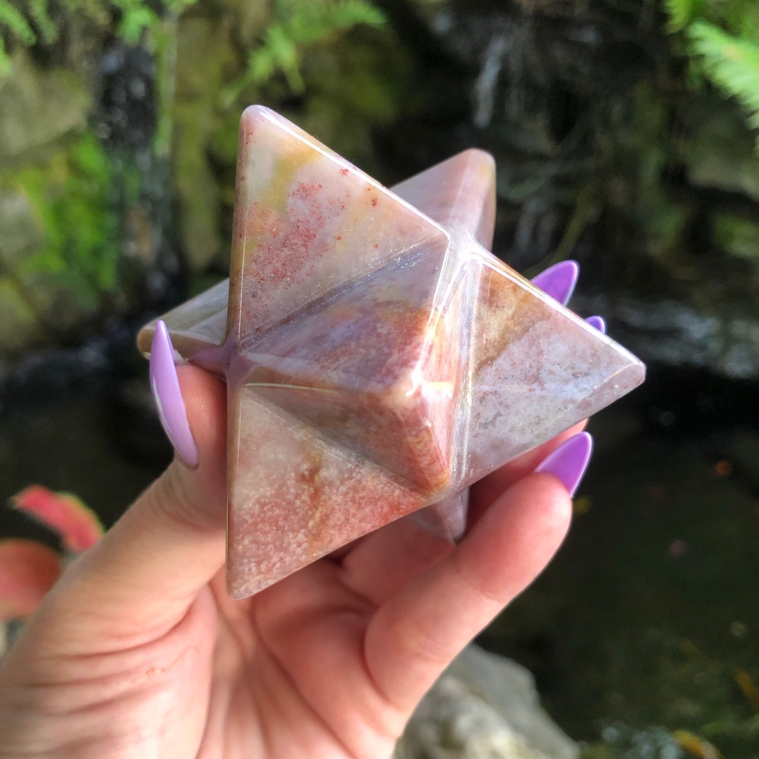 OCEAN JASPER - Large Merkaba