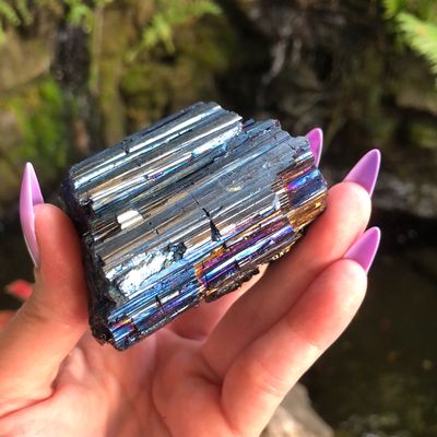 COBALT AURA BLACK TOURMALINE LOG