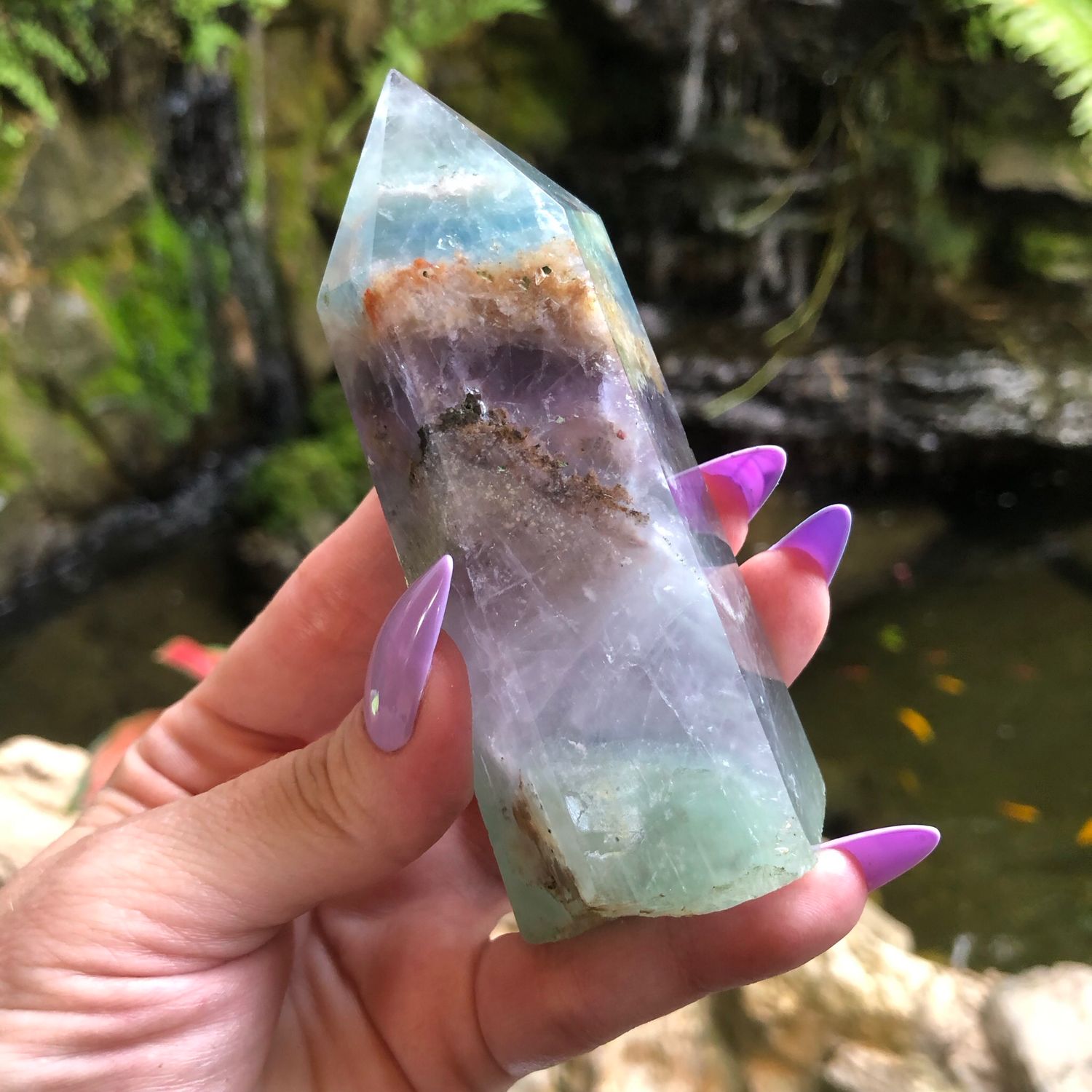 RAINBOW FLUORITE TOWER
