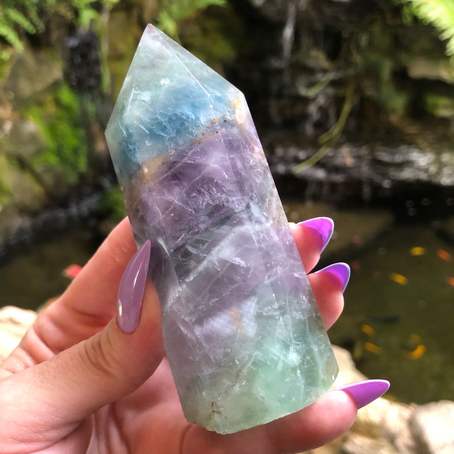 RAINBOW FLUORITE TOWER