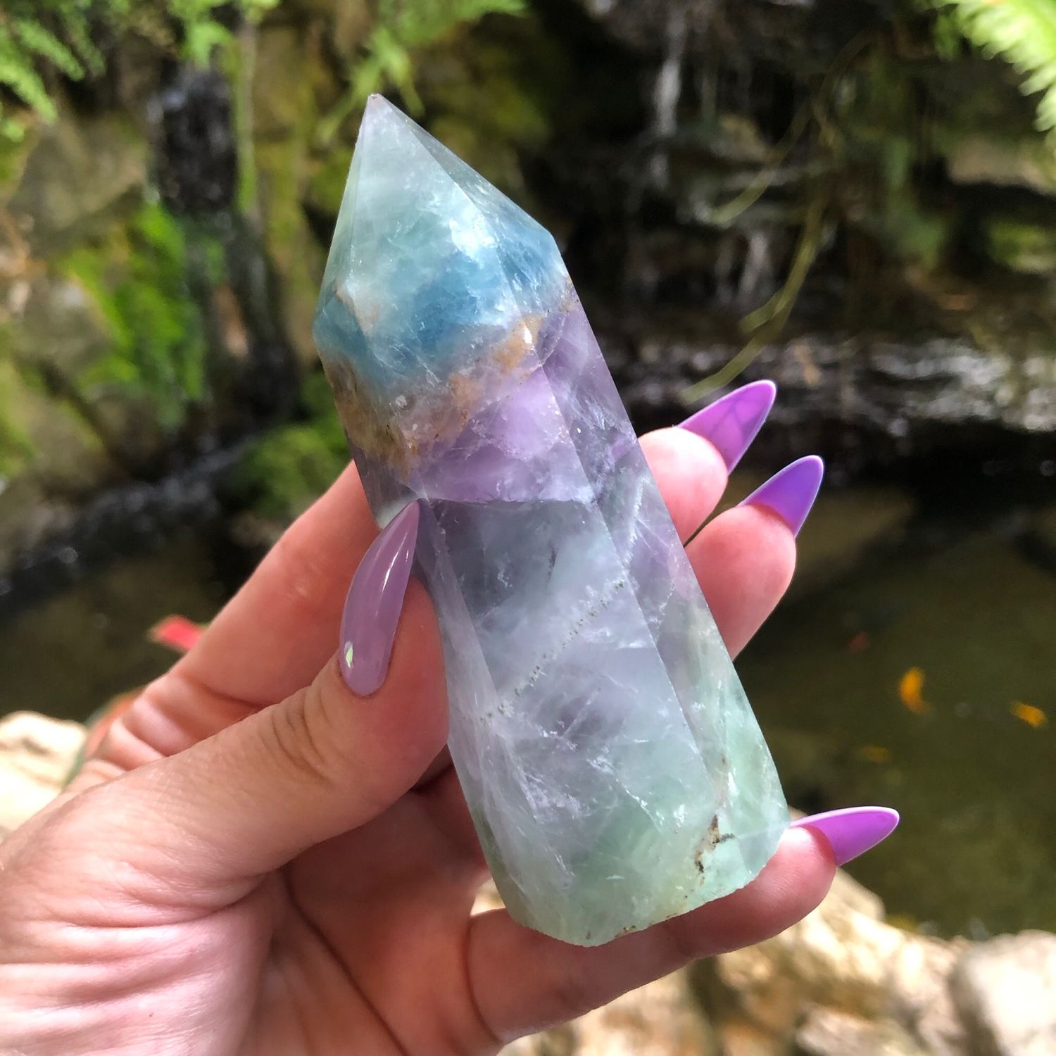 RAINBOW FLUORITE TOWER