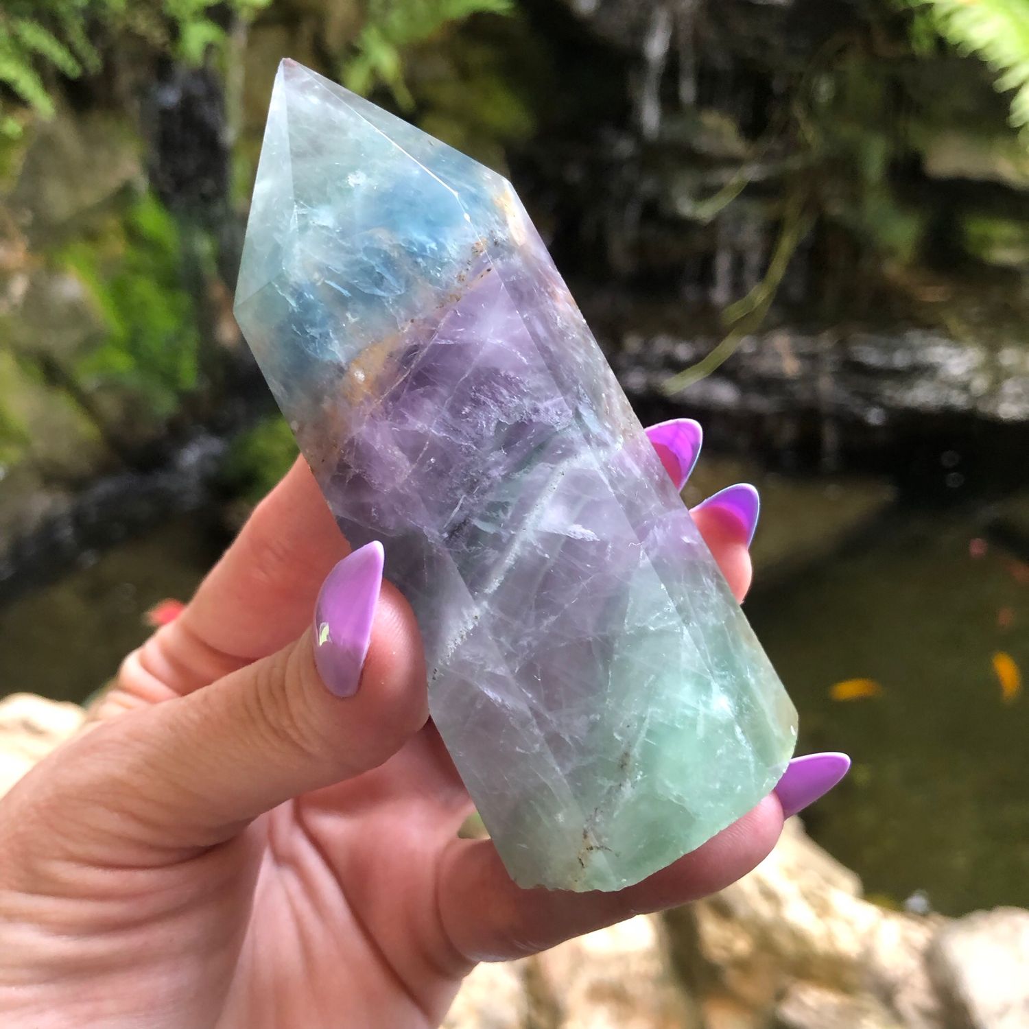 RAINBOW FLUORITE TOWER