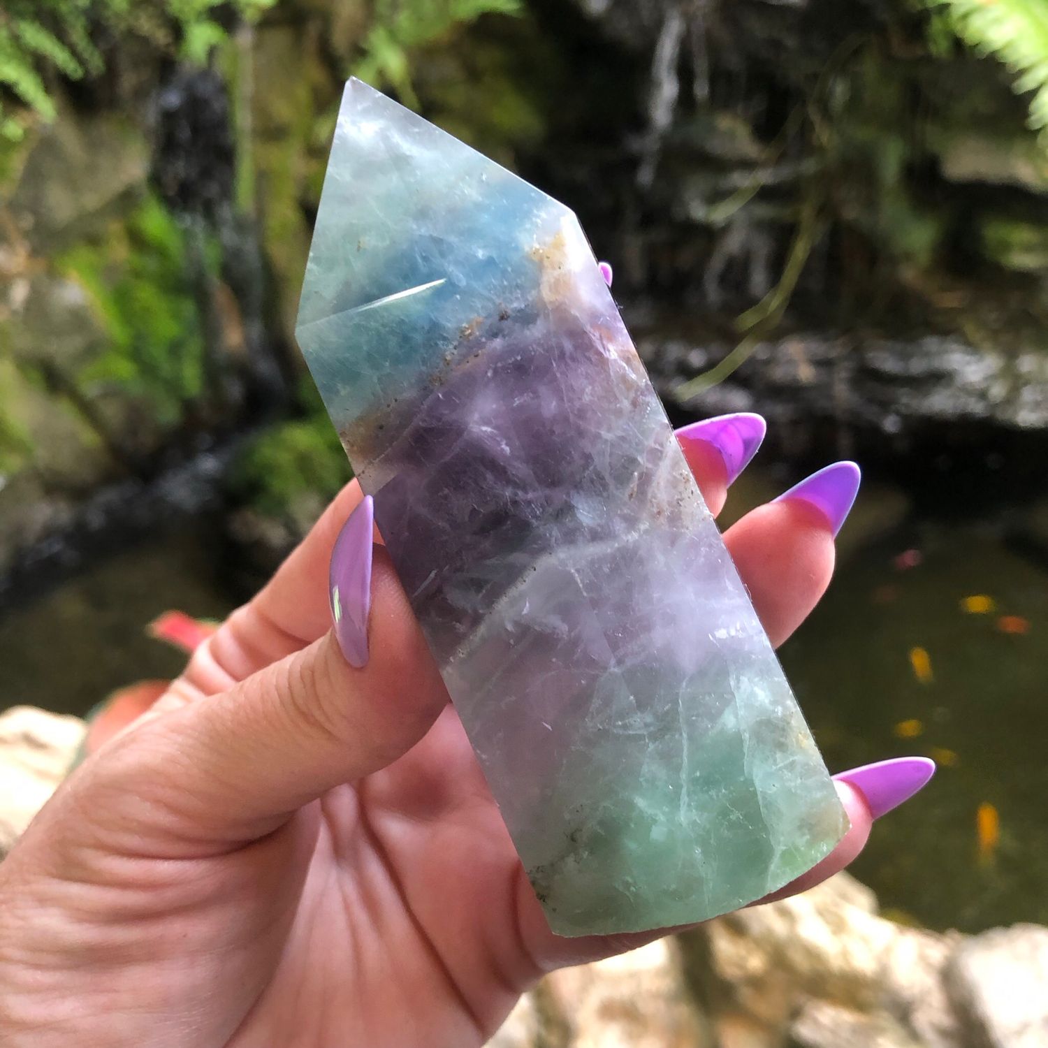 RAINBOW FLUORITE TOWER