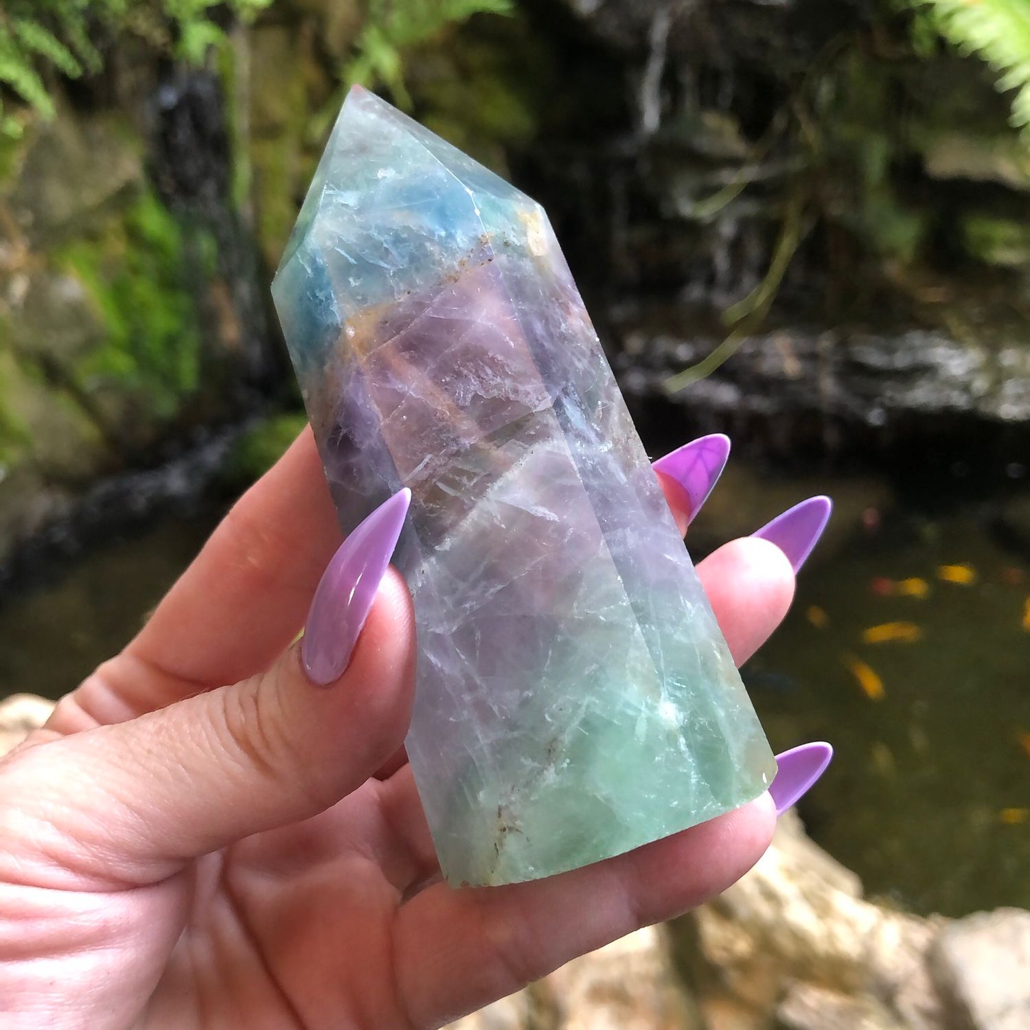 RAINBOW FLUORITE TOWER