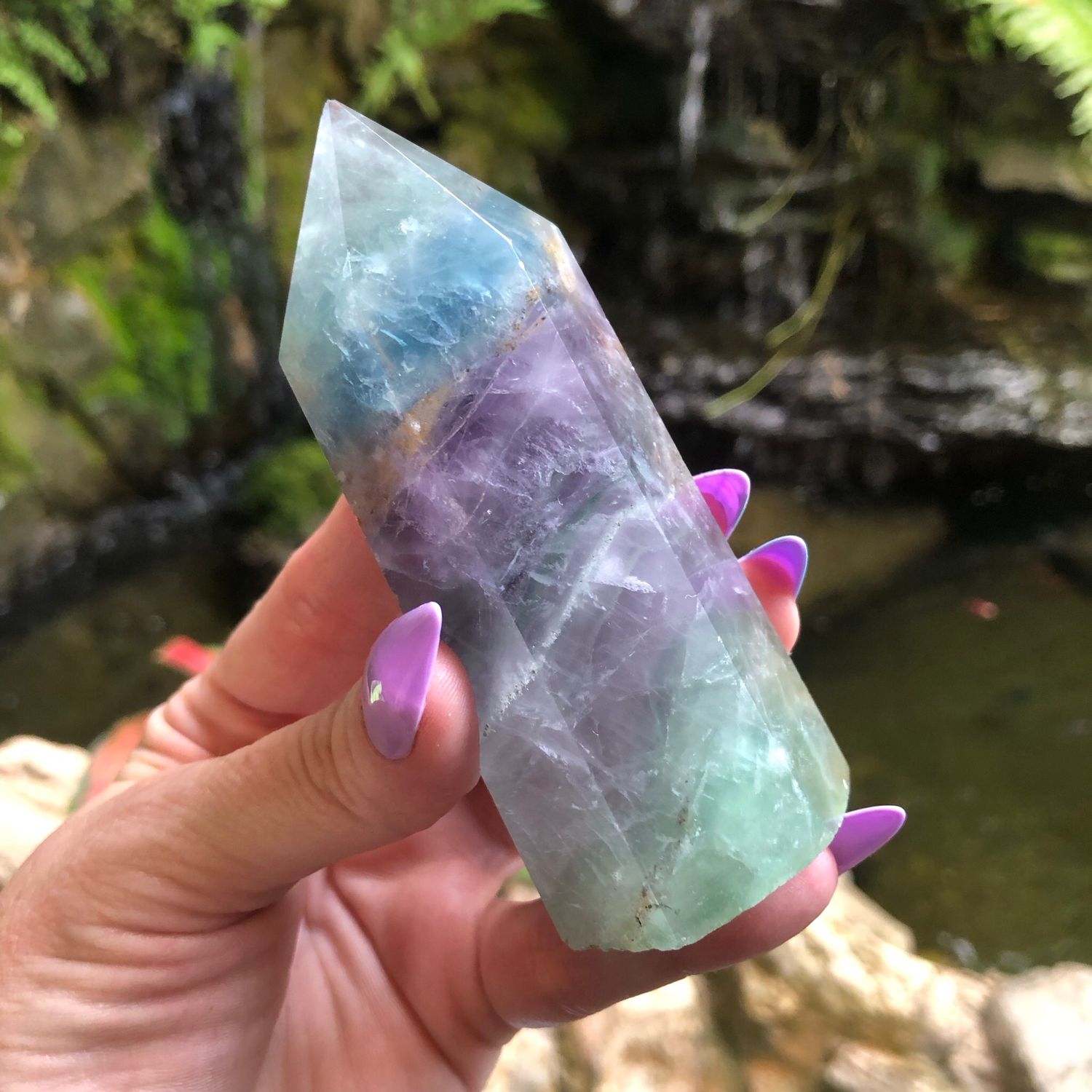 RAINBOW FLUORITE TOWER