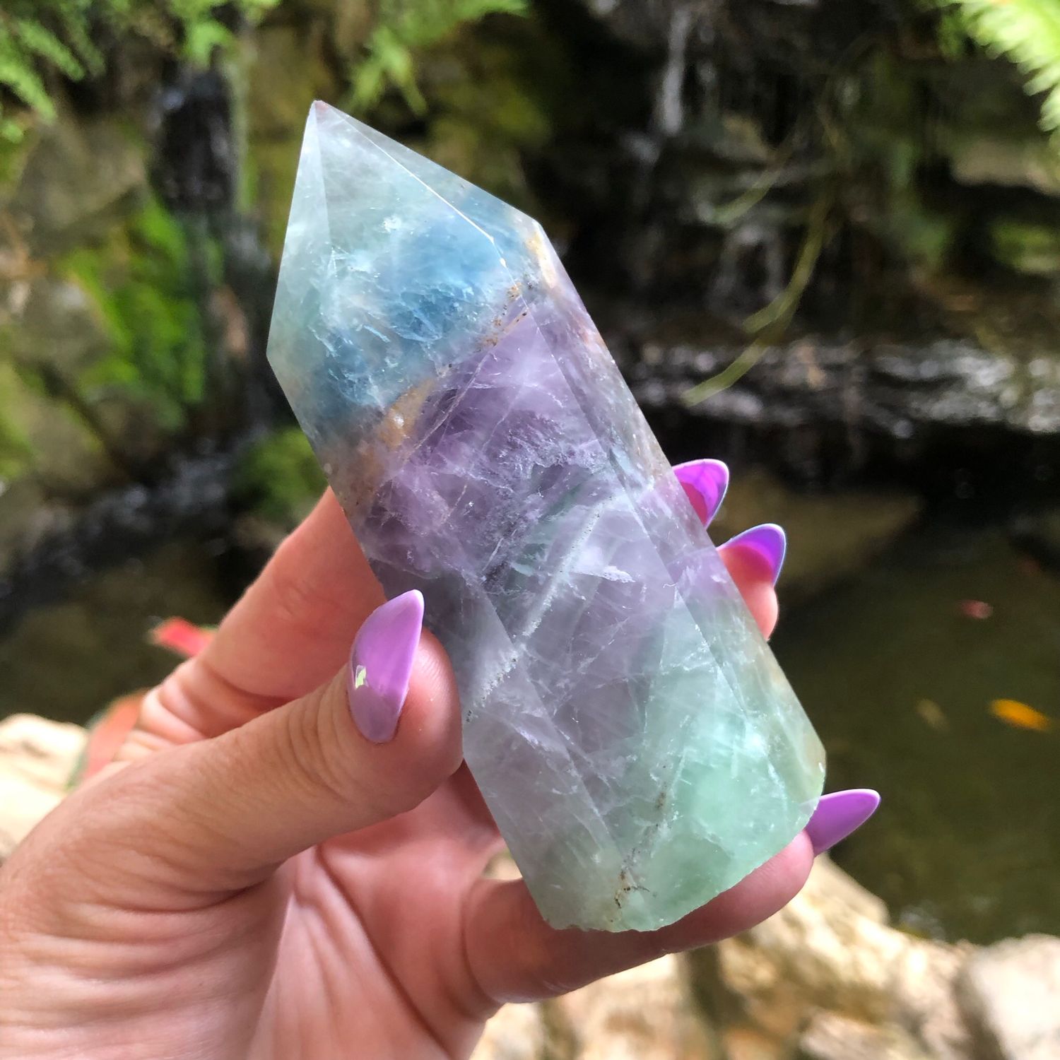 RAINBOW FLUORITE TOWER