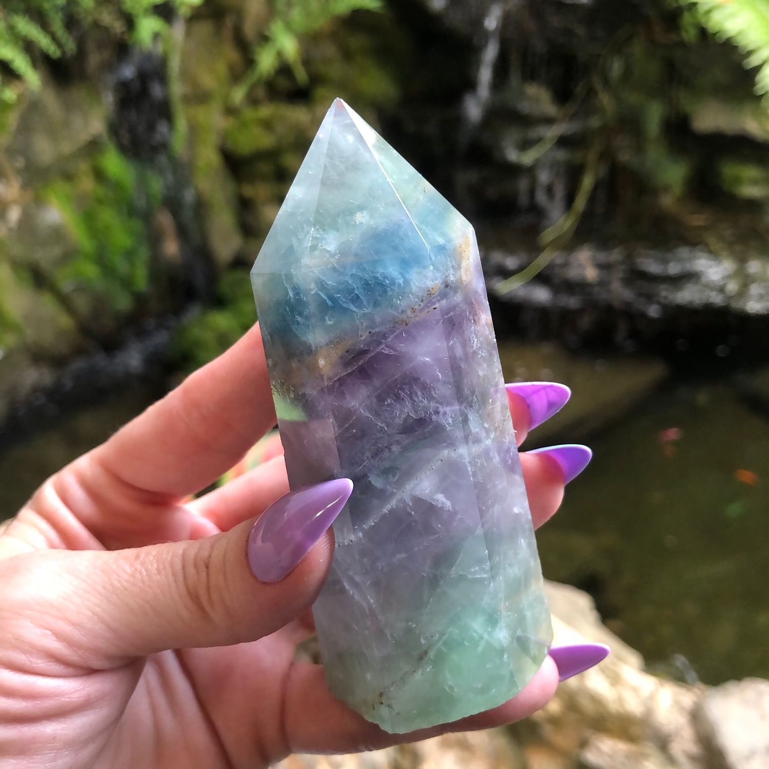 RAINBOW FLUORITE TOWER