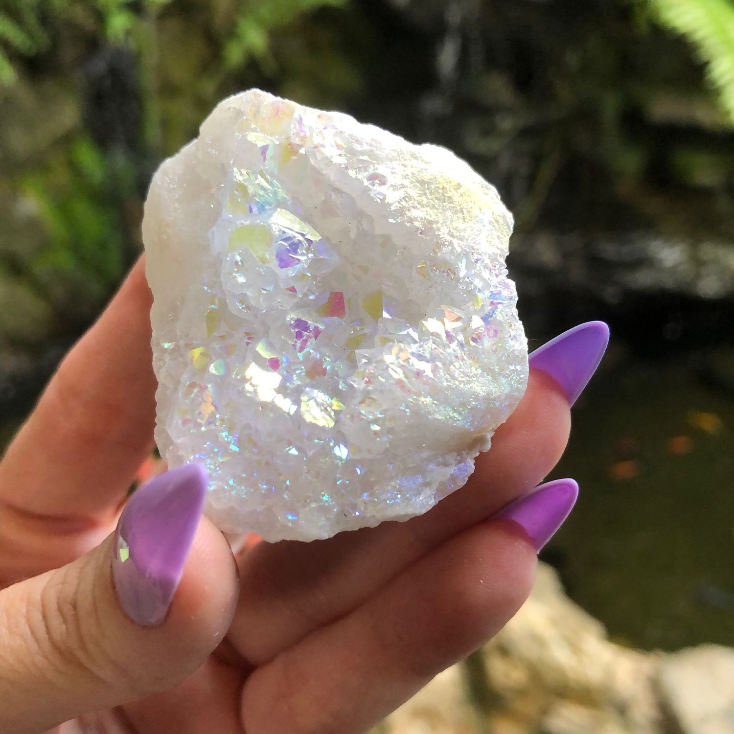 ANGEL AURA QUARTZ CLUSTER