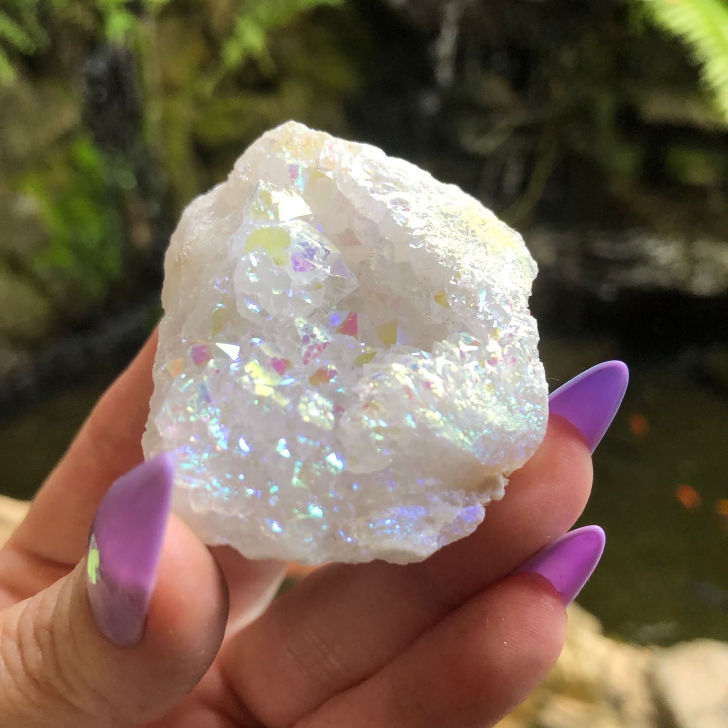 ANGEL AURA QUARTZ CLUSTER