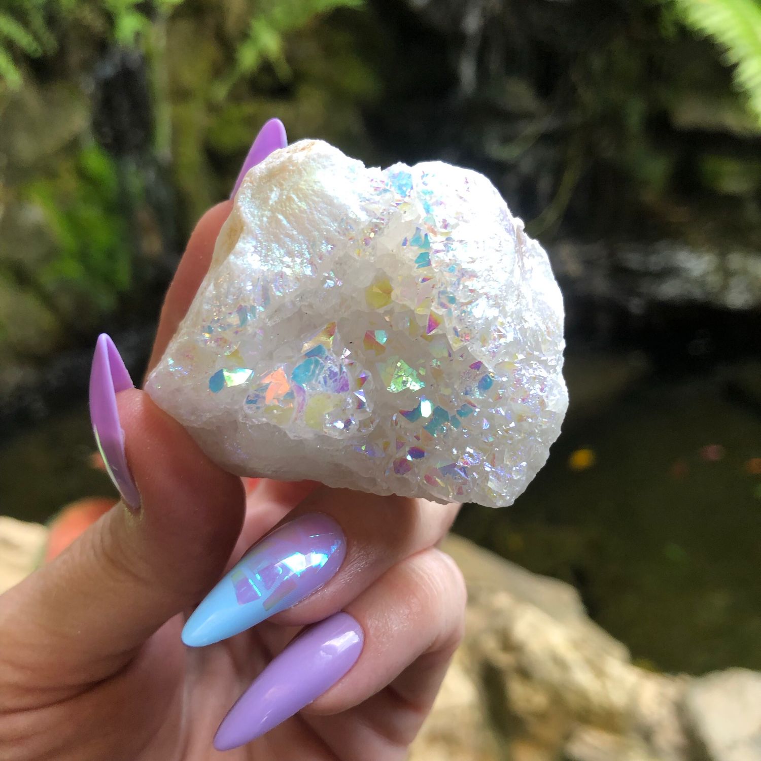 ANGEL AURA QUARTZ CLUSTER