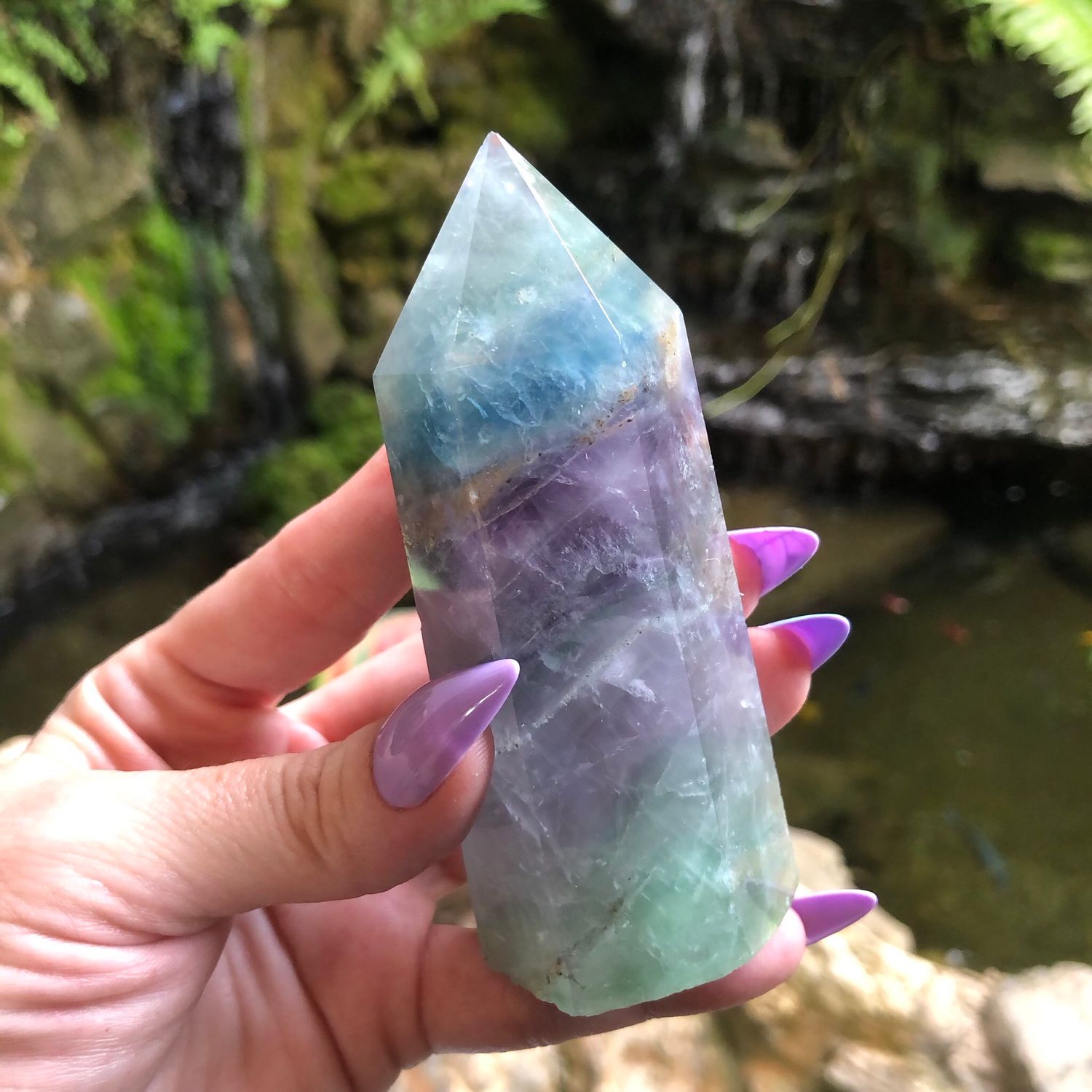 RAINBOW FLUORITE TOWER